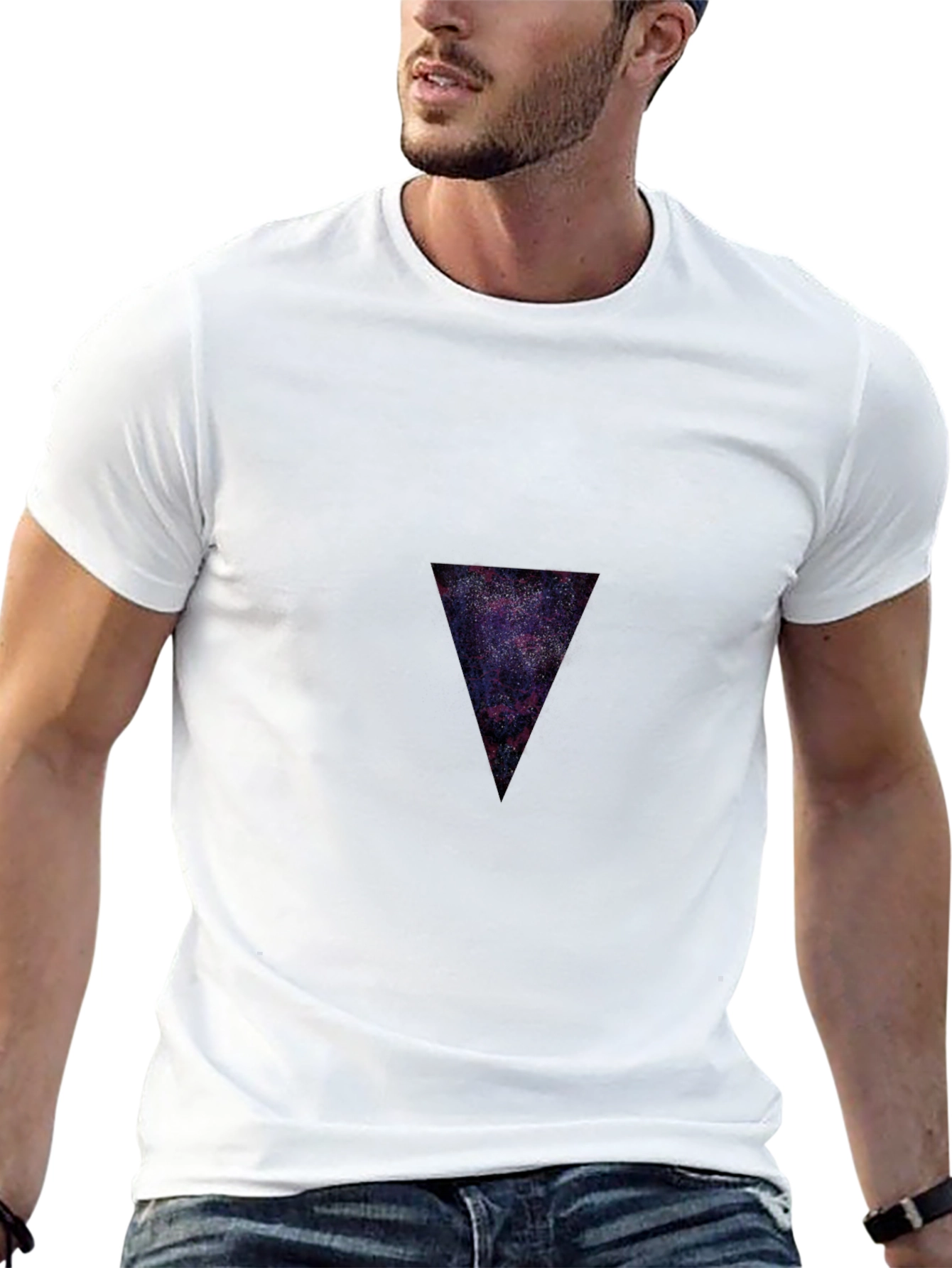 Galaxy Triangle Black T-Shirt