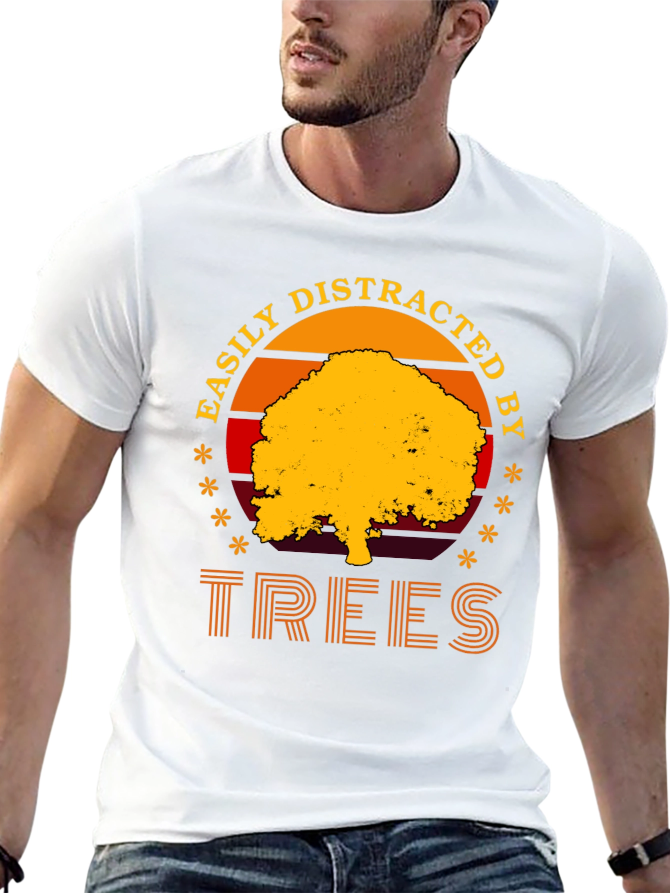Easily Distracted by Trees T-Shirt - Nature Lover Tee