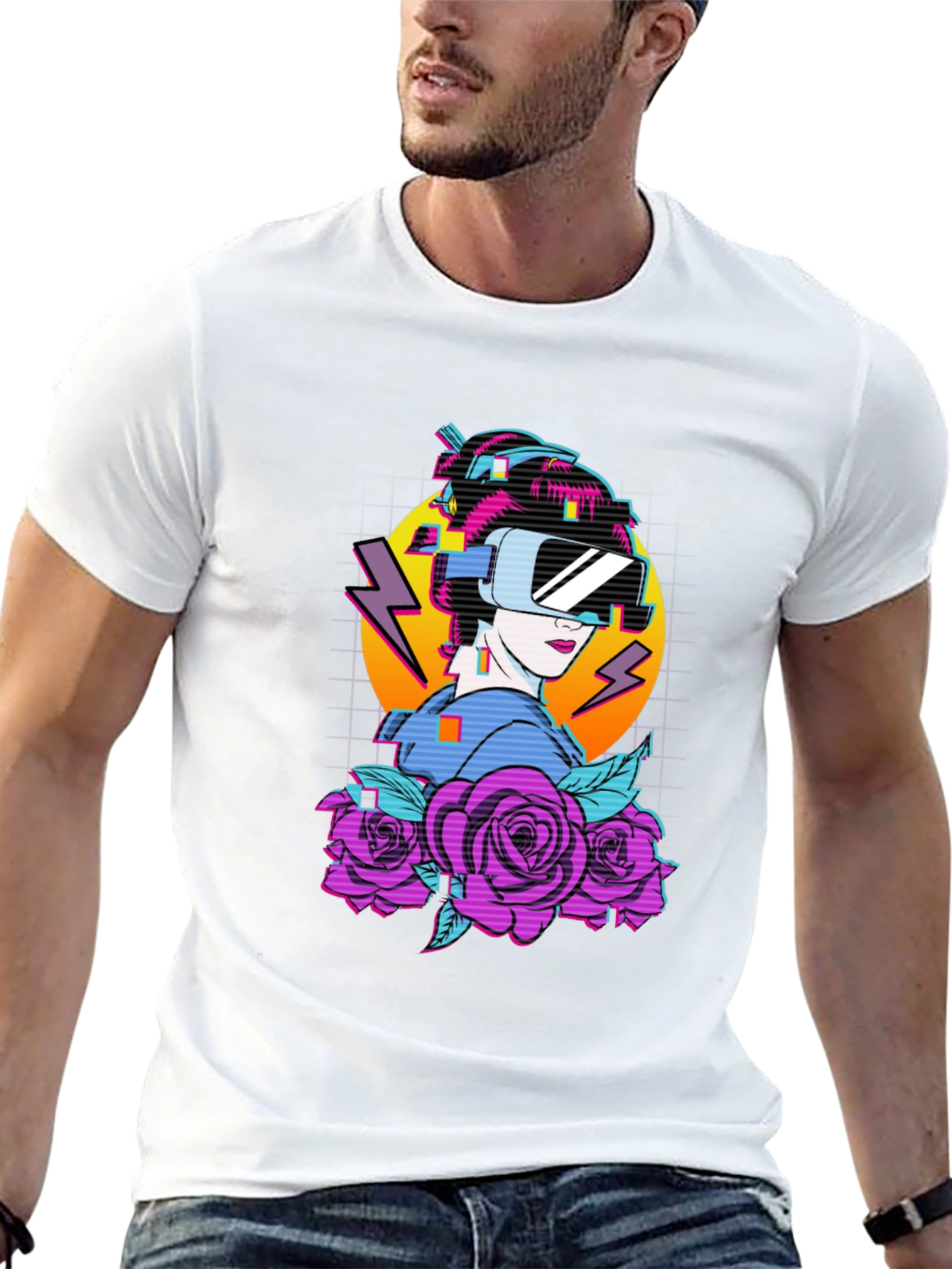Cyberpunk Geisha VR T-Shirt