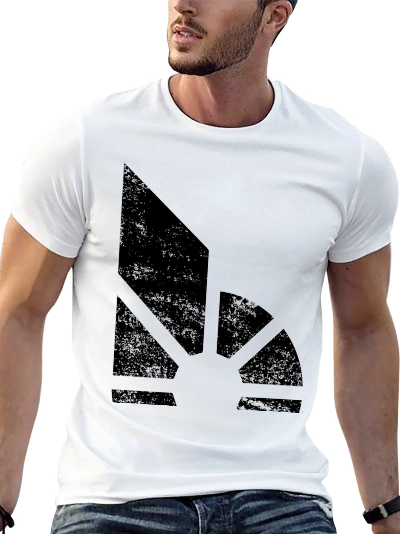 Abstract Graphic Print Mens T-Shirt