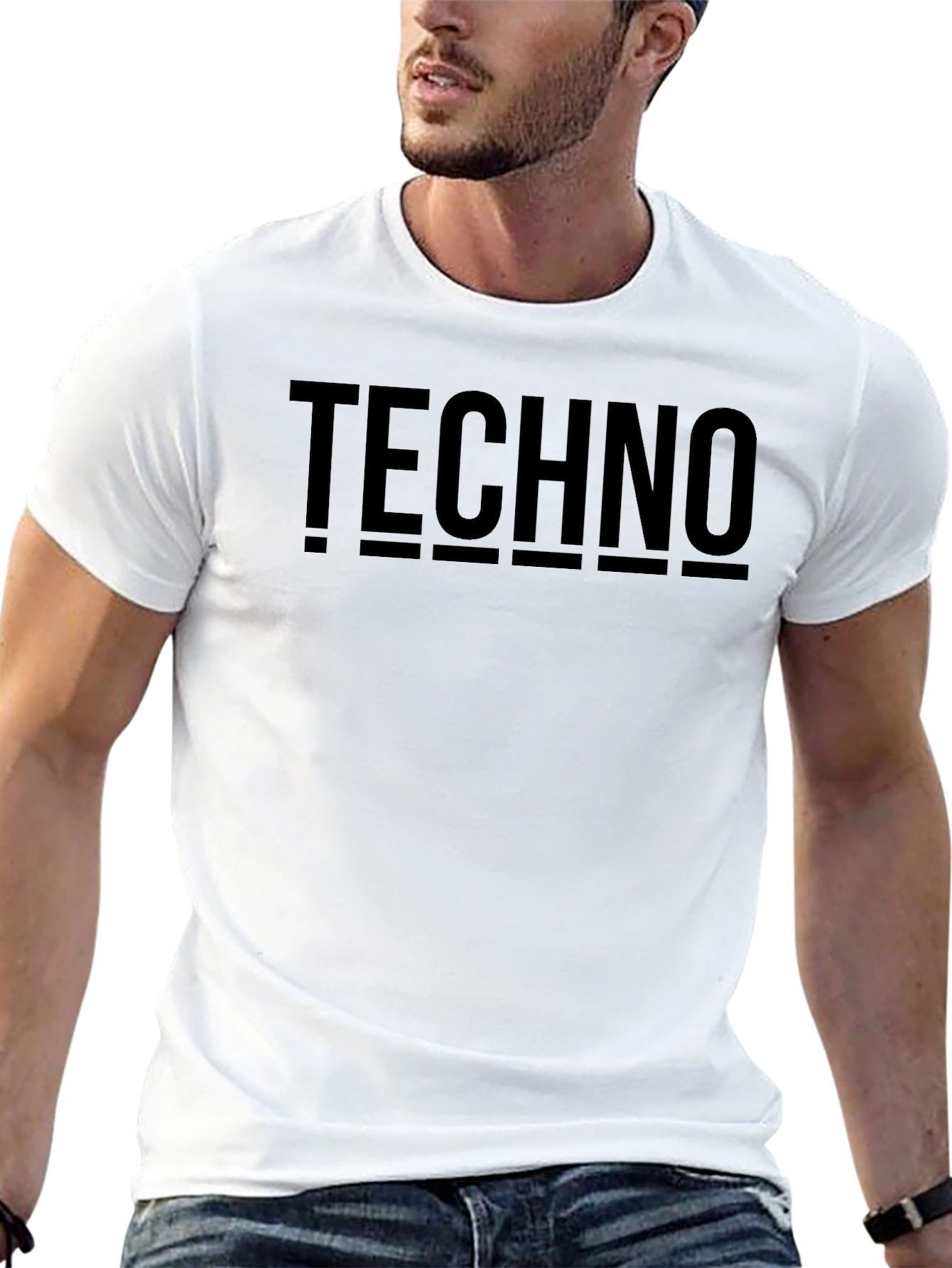 Techno Graphic T-Shirt - Bold Statement Tee