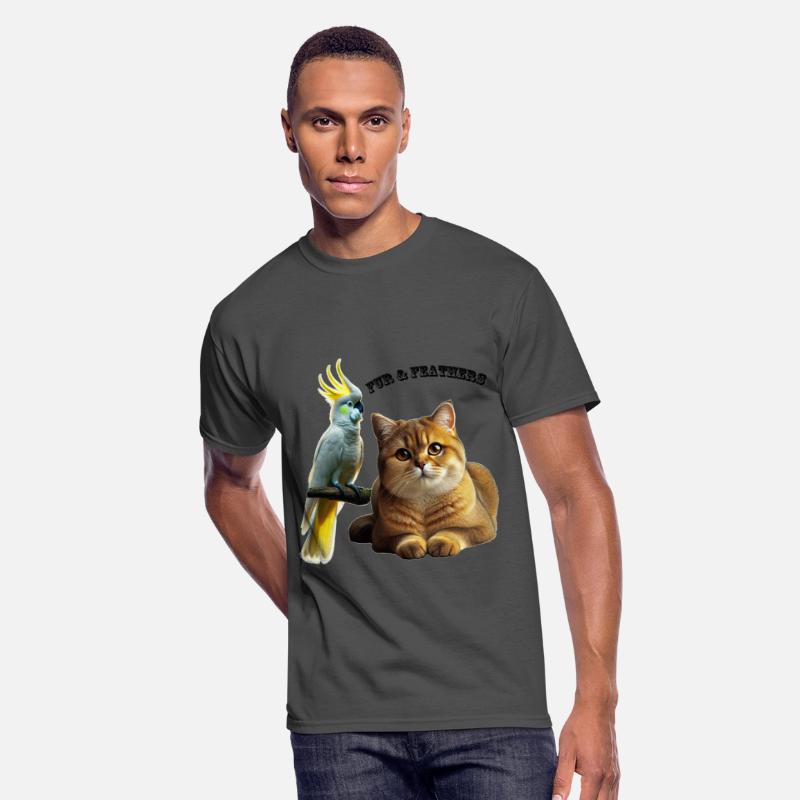 Pet Lover British Shorthair Cat and Cockatoo Bird