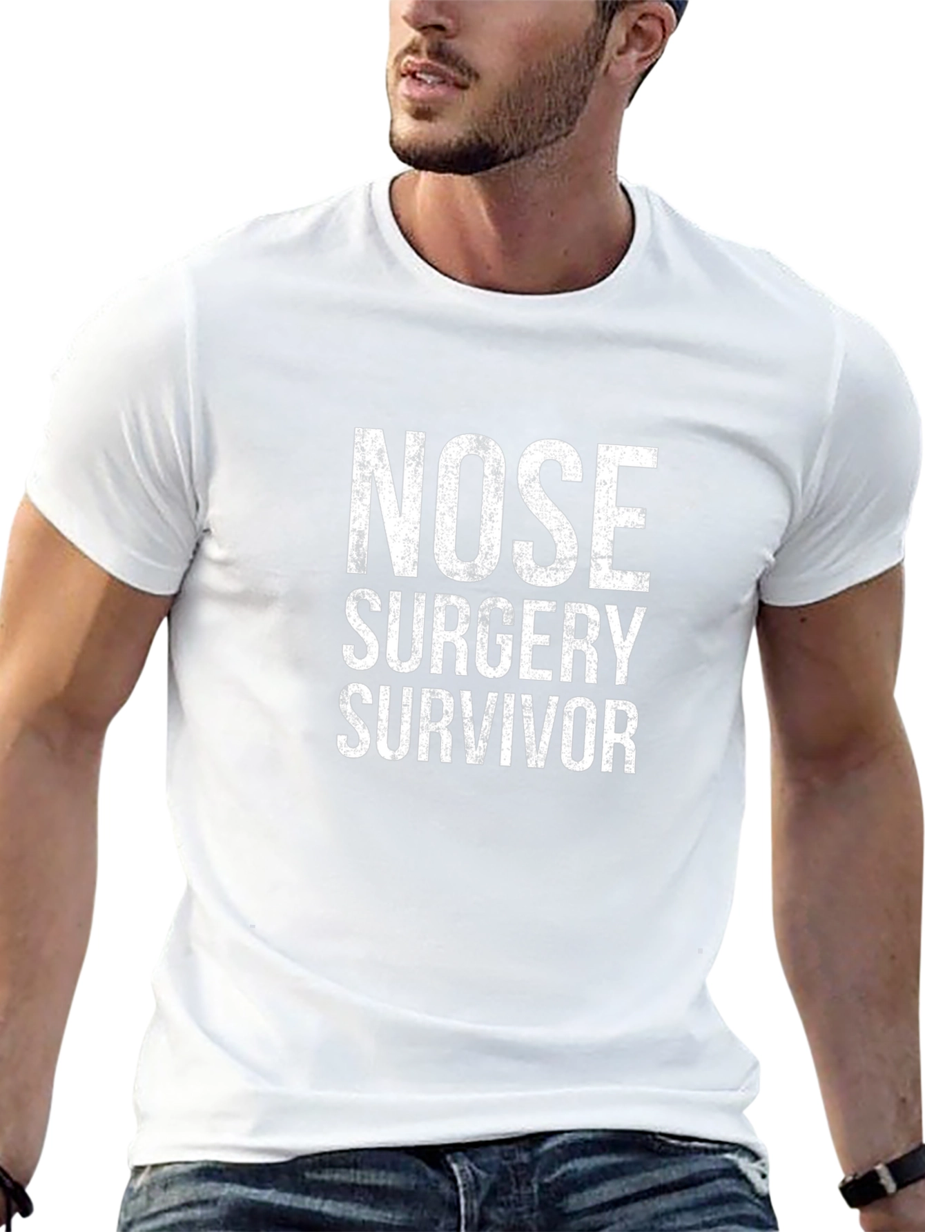 Nose Surgery Survivor T-Shirt Rhinoplasty Recovery Tee