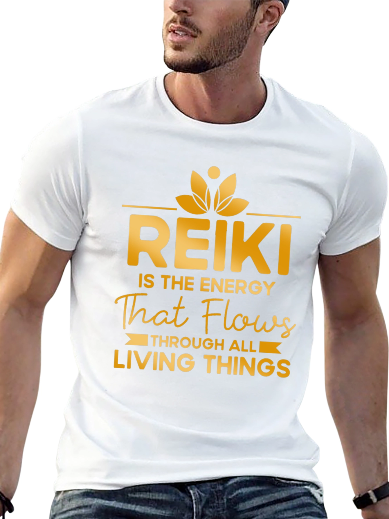 Reiki Energy Flow T-Shirt - Spiritual Zen Tee