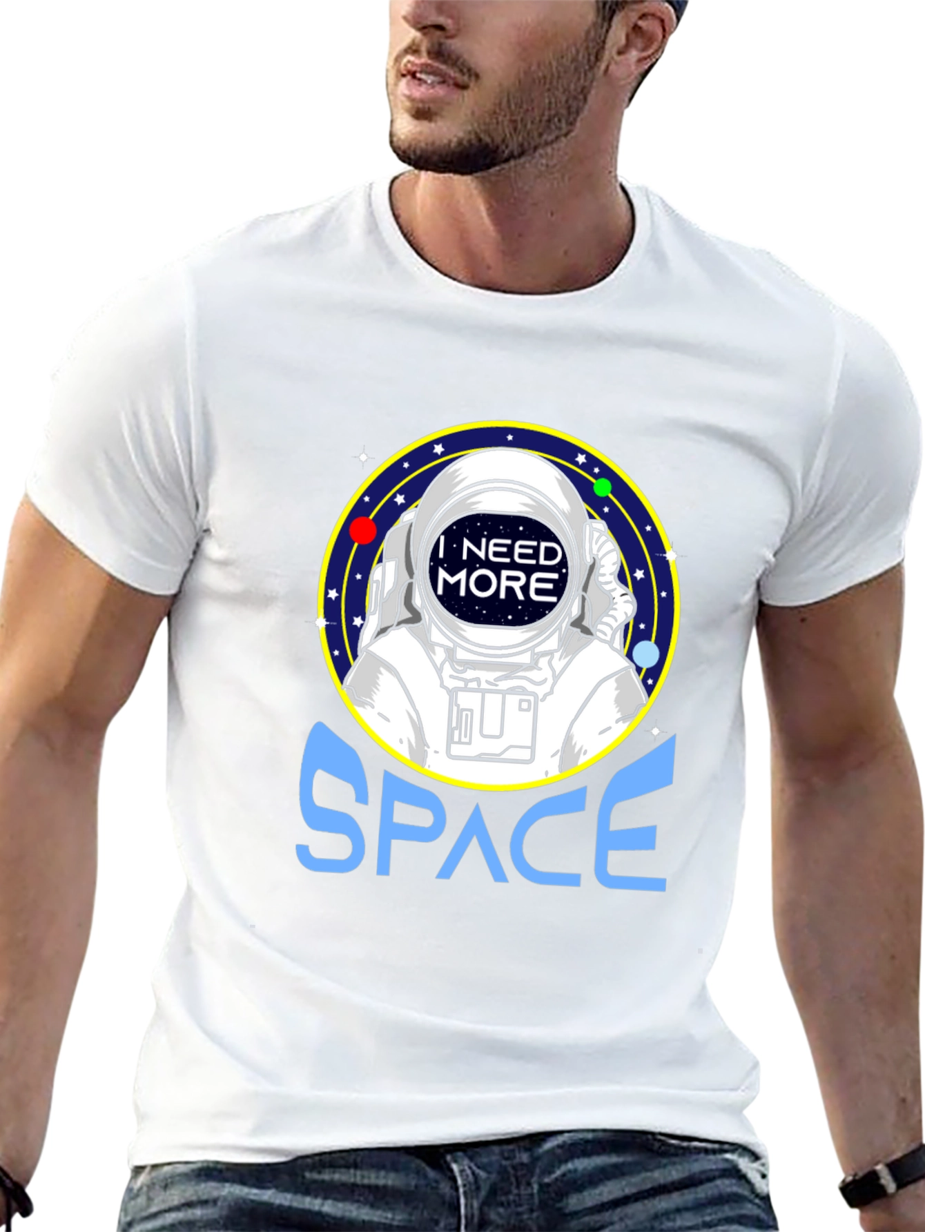 I Need More Space Astronaut Graphic T-Shirt