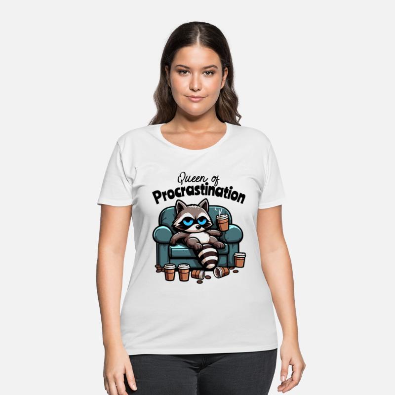 Queen of Procrastination – Raccoon on Couch