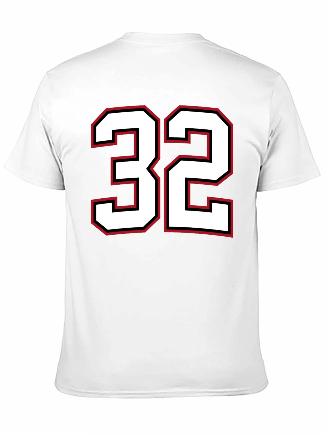 Mens Black T-shirt with Number 32