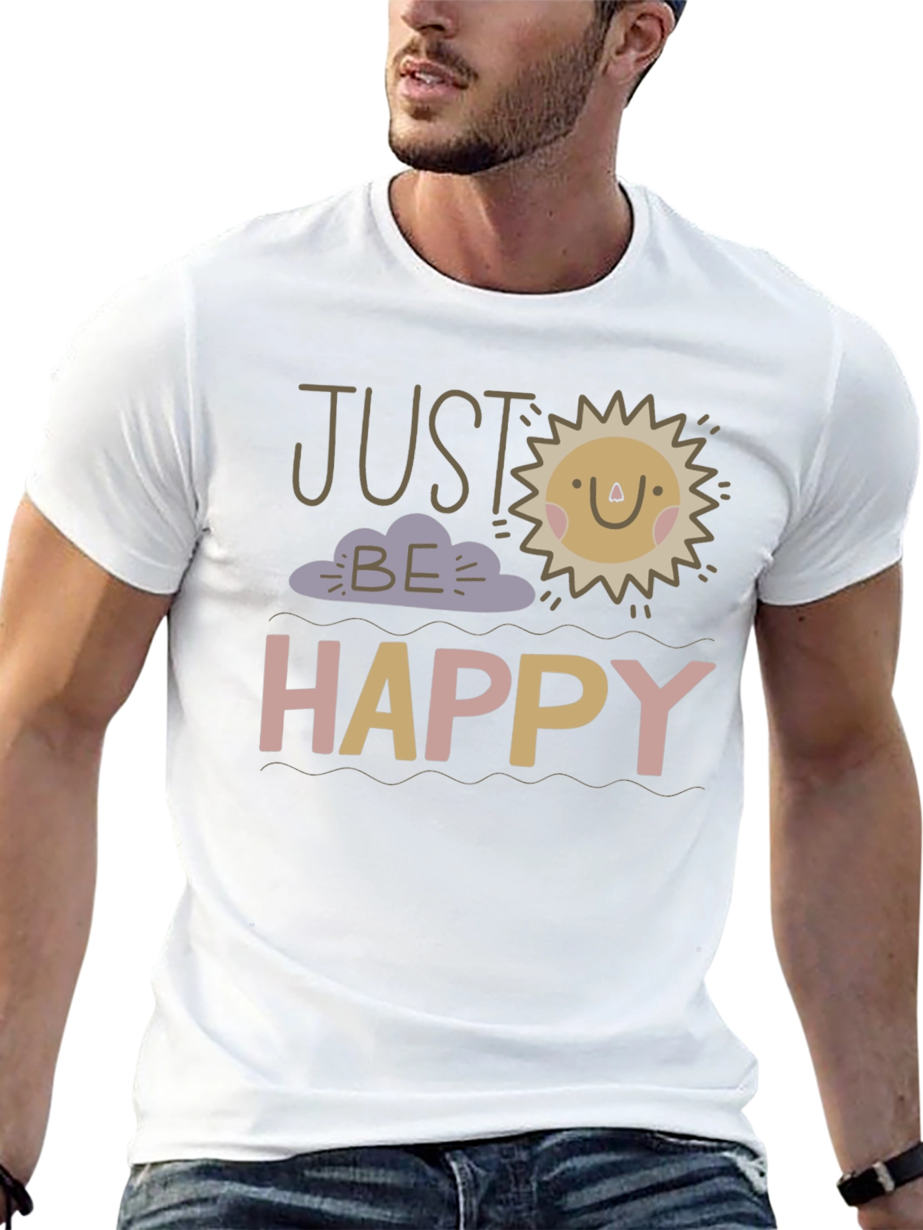 Just Be Happy Graphic Tee