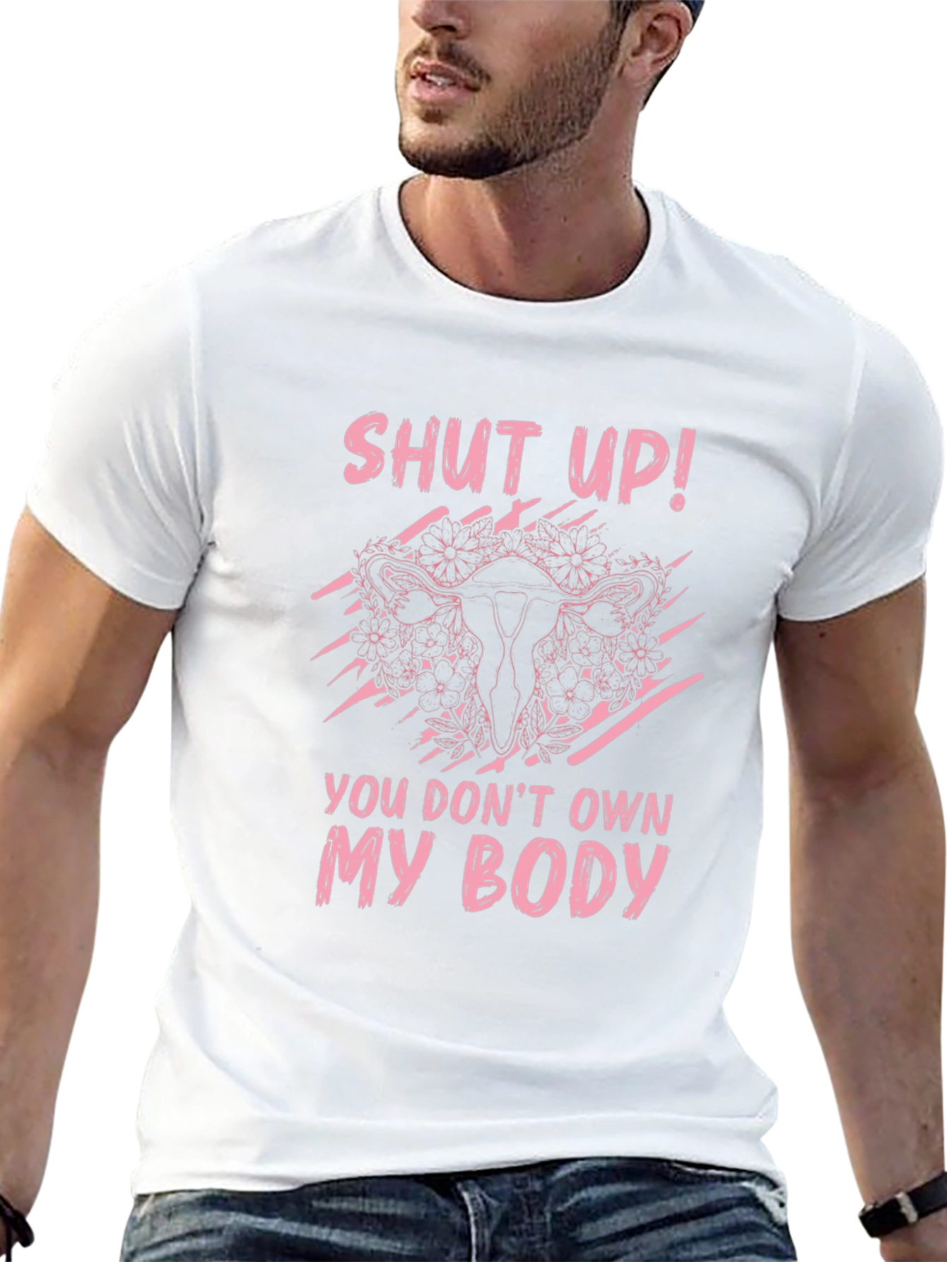 Feminist Uterus Graphic T-Shirt - Pro Choice Tee