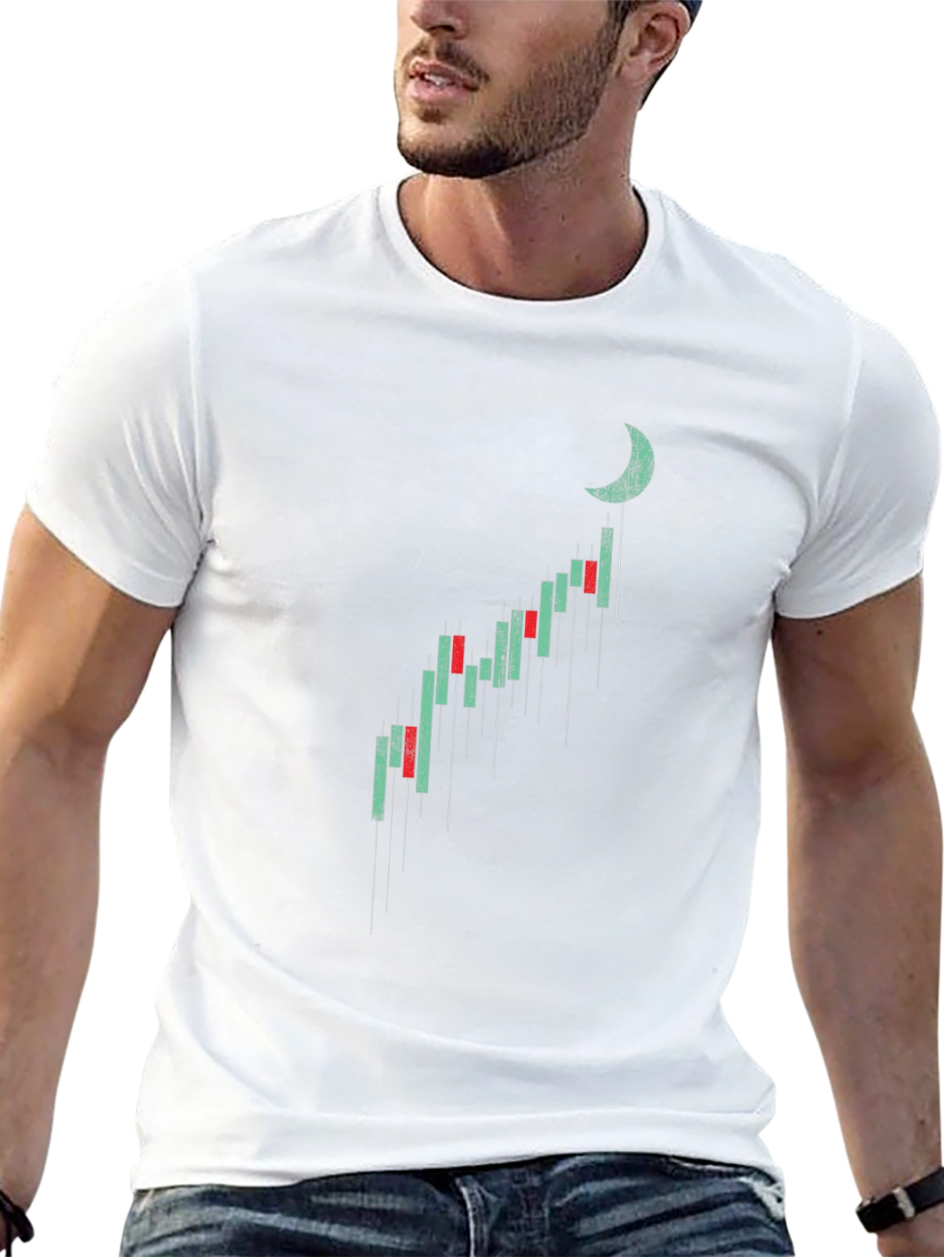 Bullish Moon Chart T-Shirt