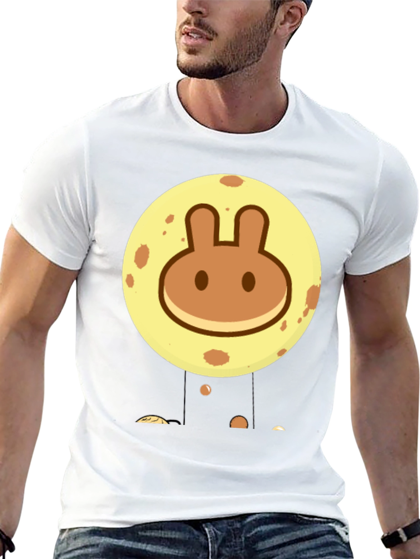 Rabbit Pancake Moon Graphic Tee