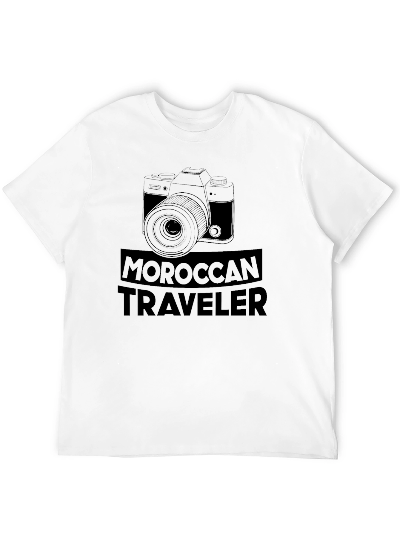 Moroccan Traveler Graphic T-Shirt - Camera Design