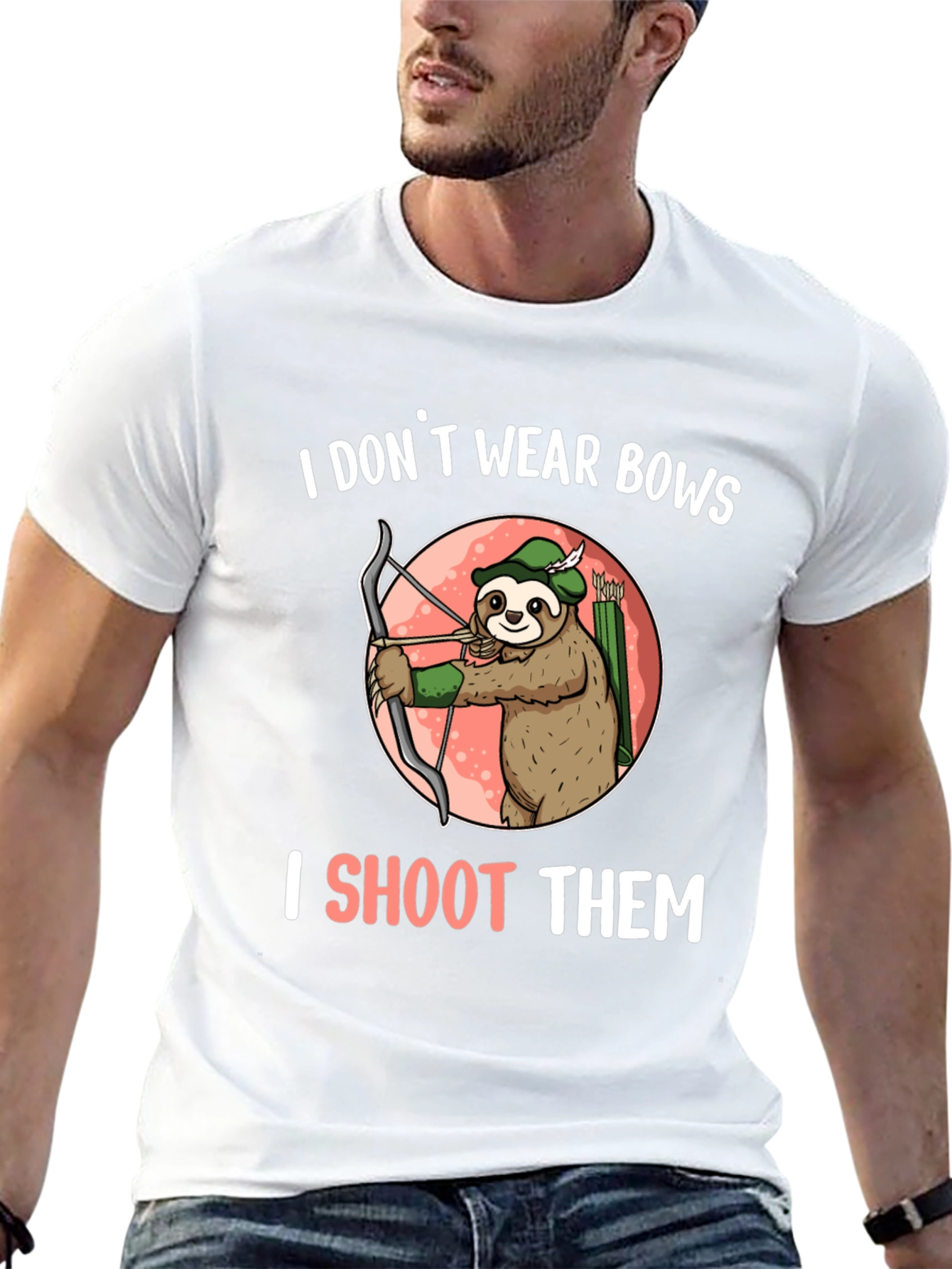 Sloth Archer T-Shirt - I Shoot Them