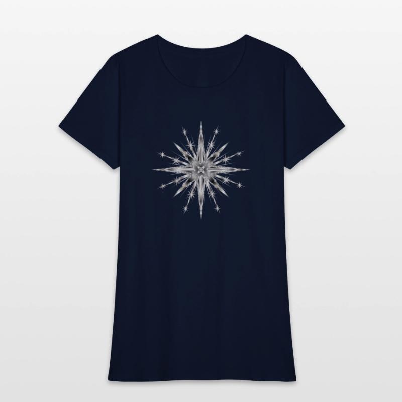 Silver colored glamor timeless star