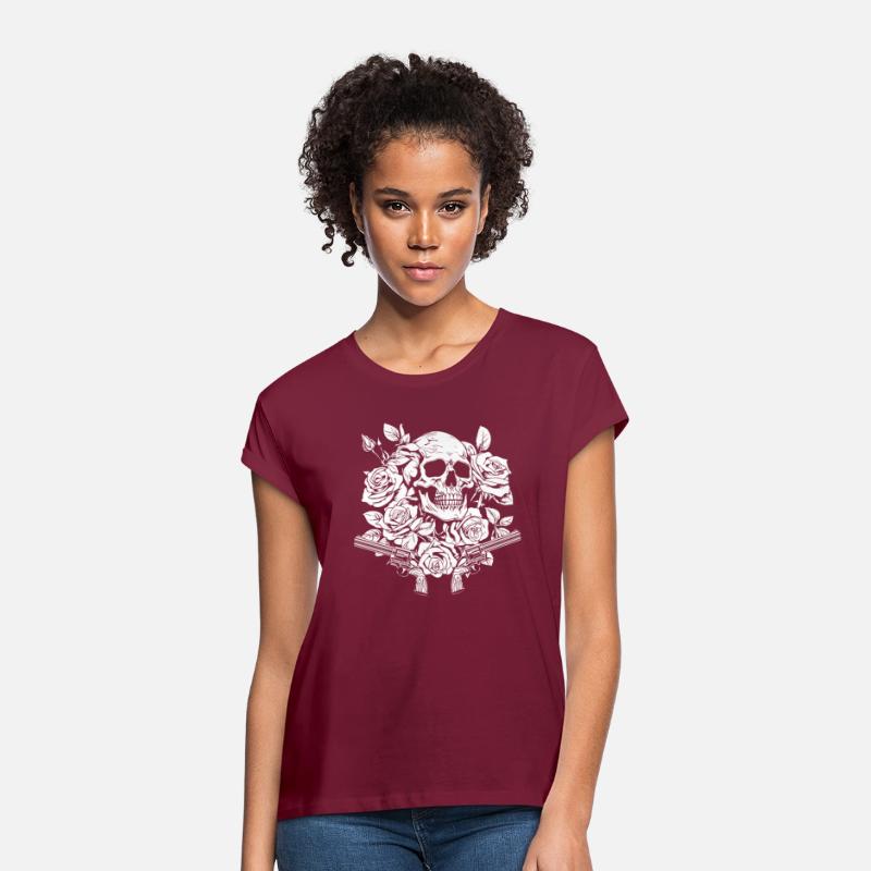Skeleton Roses Rock Music Skull Rose