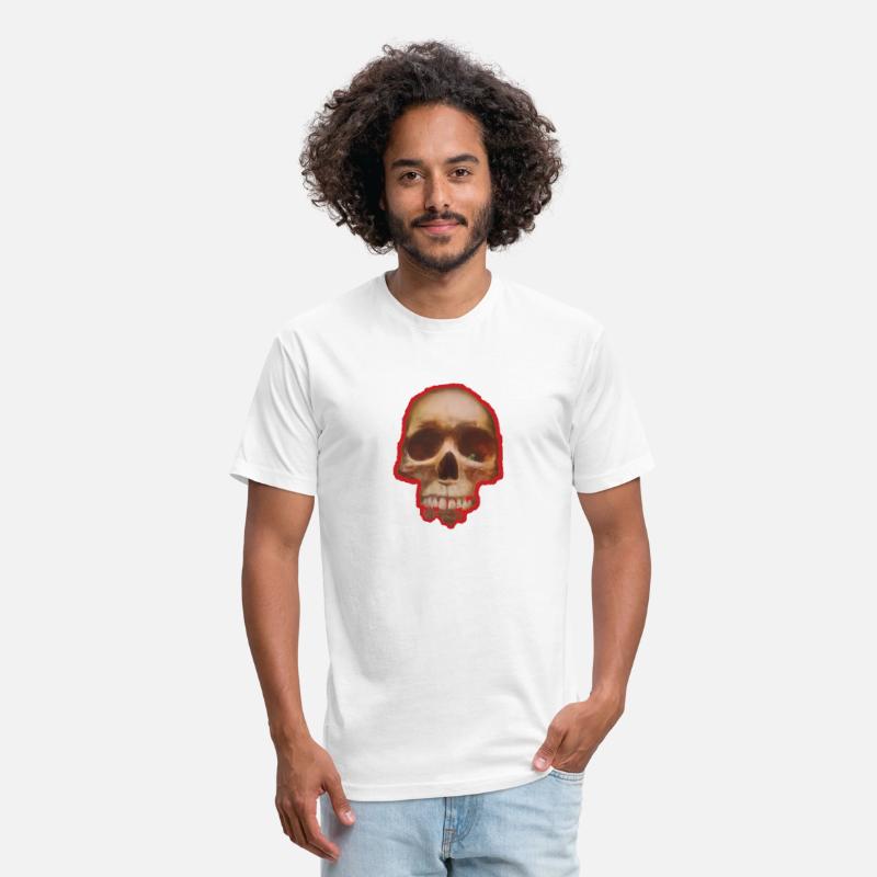 skull worm in red boarder.