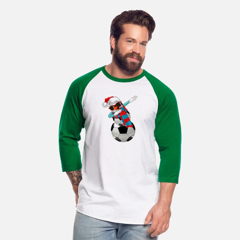 Snow Baller Christmas Santa Hat Football Player