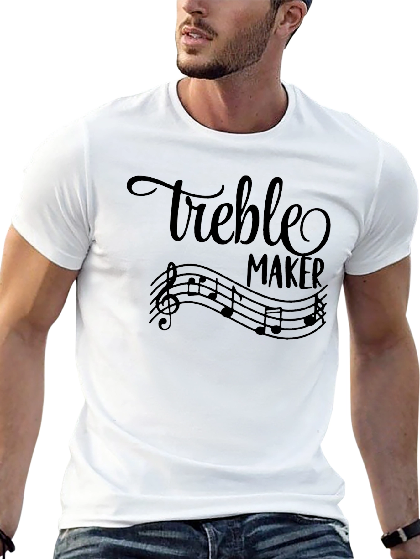 Treble Maker Musical Note Graphic T-Shirt