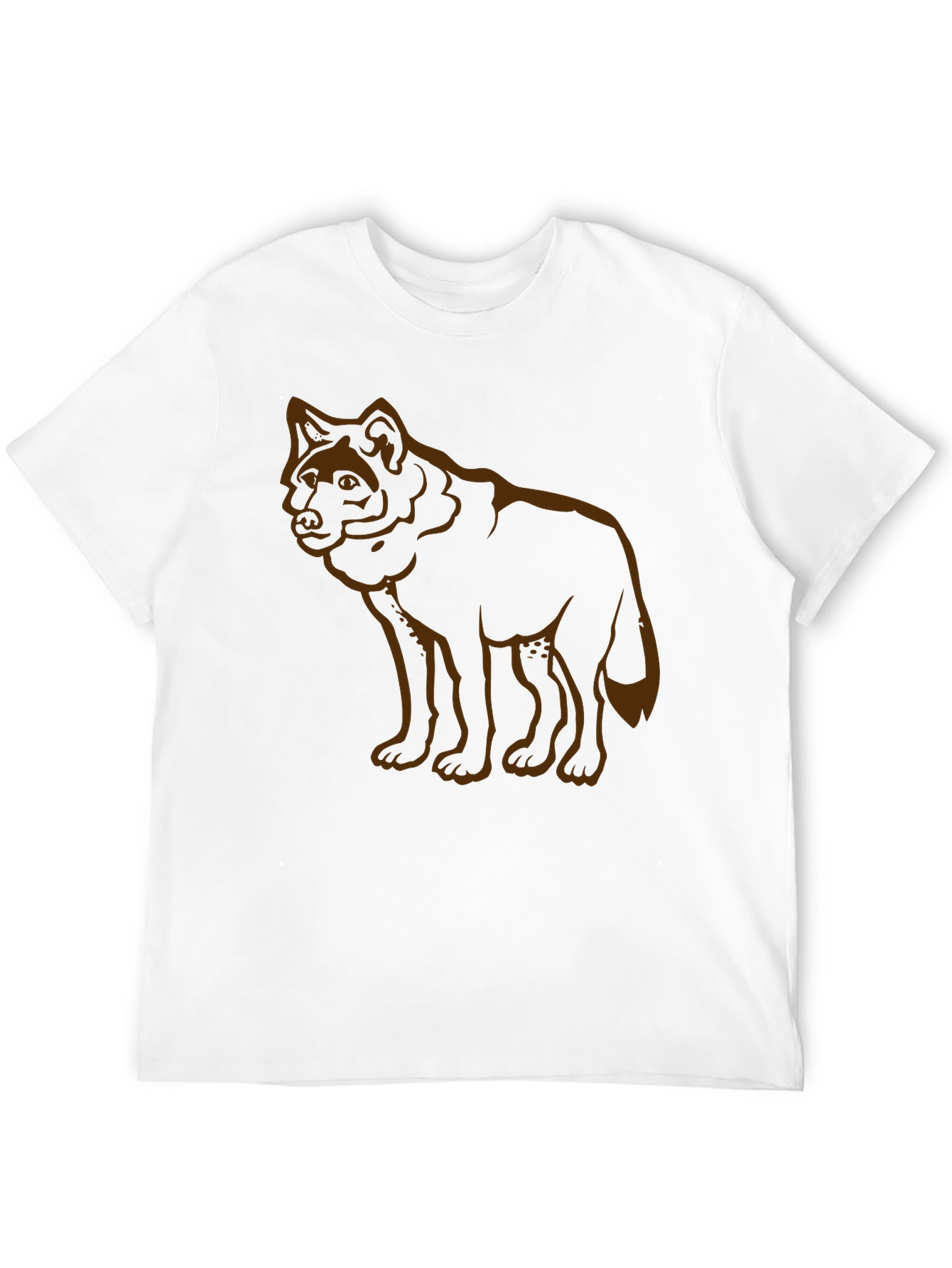 Wolf Graphic Black T-Shirt Casual Wear
