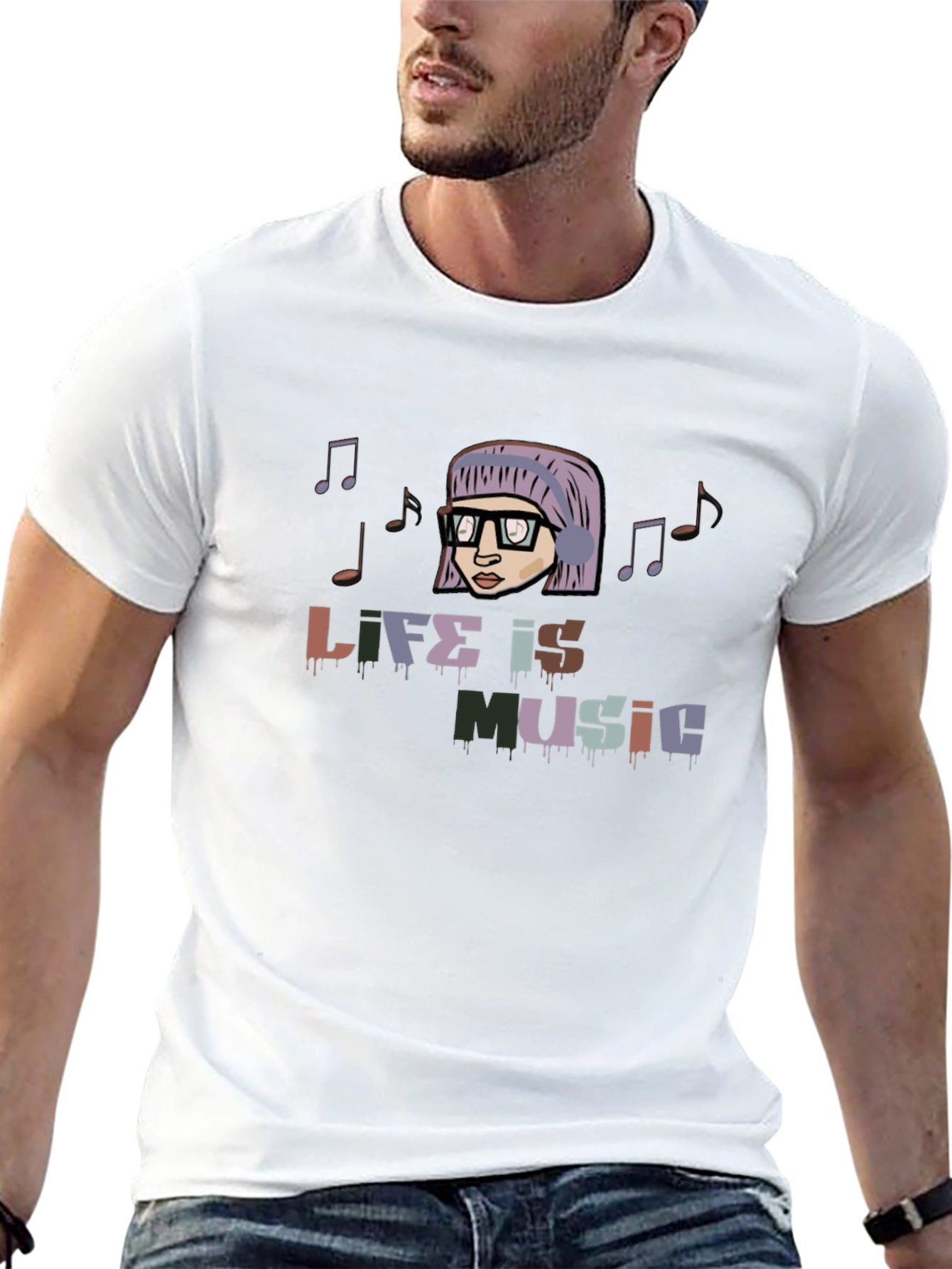 Life is Music Graphic T-Shirt