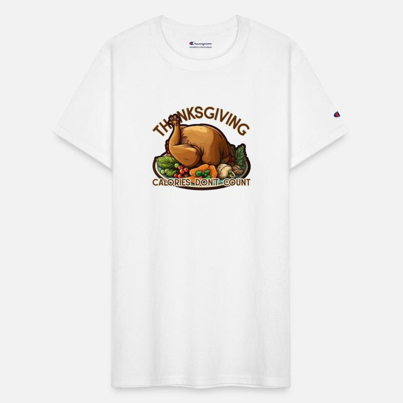 Thanksgiving Calories Don't Count T-Shirt with roa