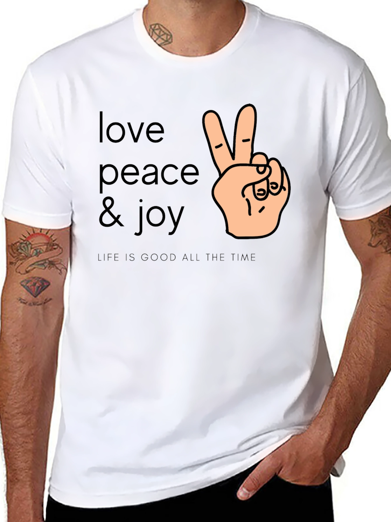 Love Peace & Joy T-Shirt - Positive Vibes Apparel