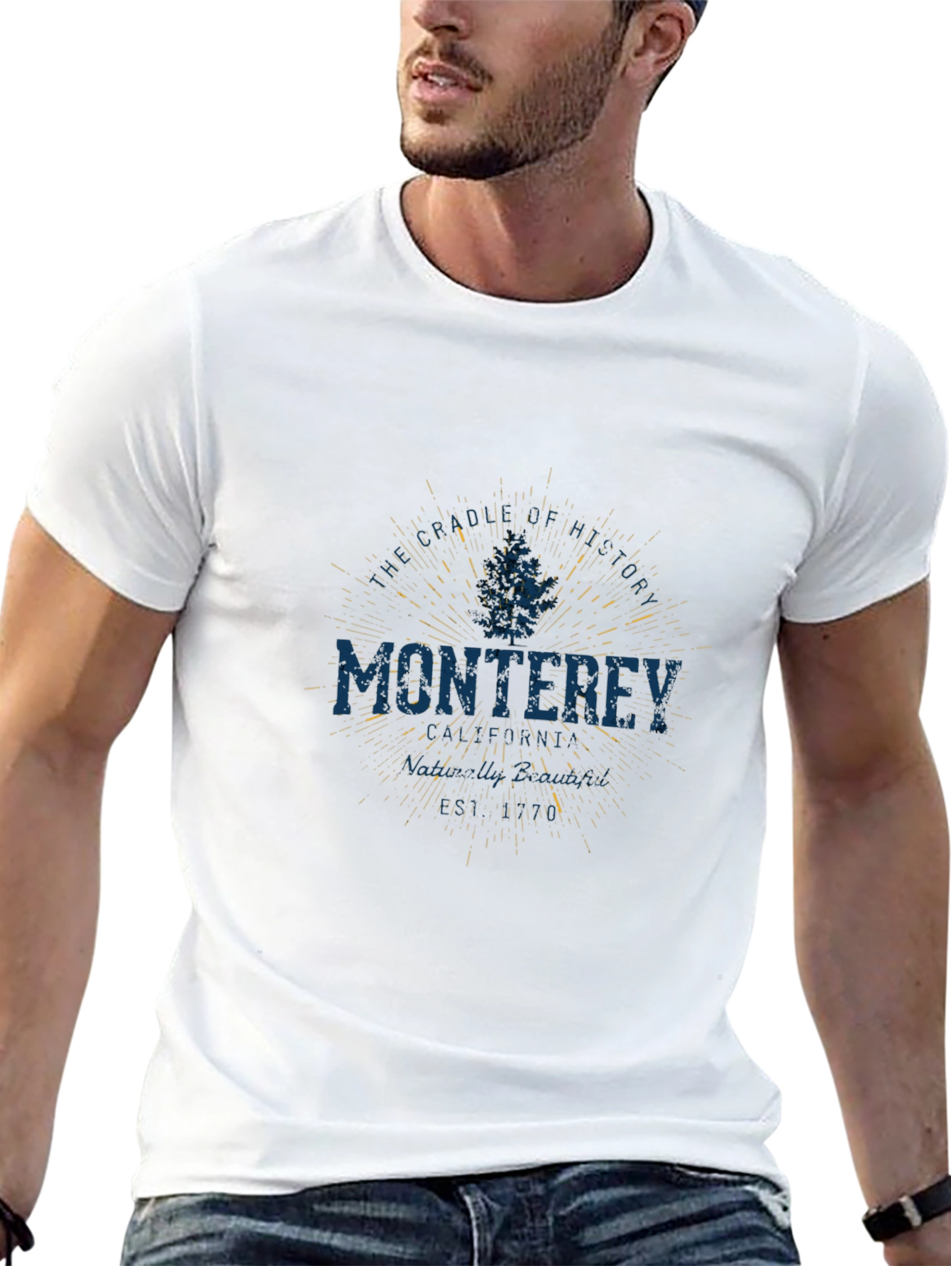 Monterey Black Graphic T-Shirt
