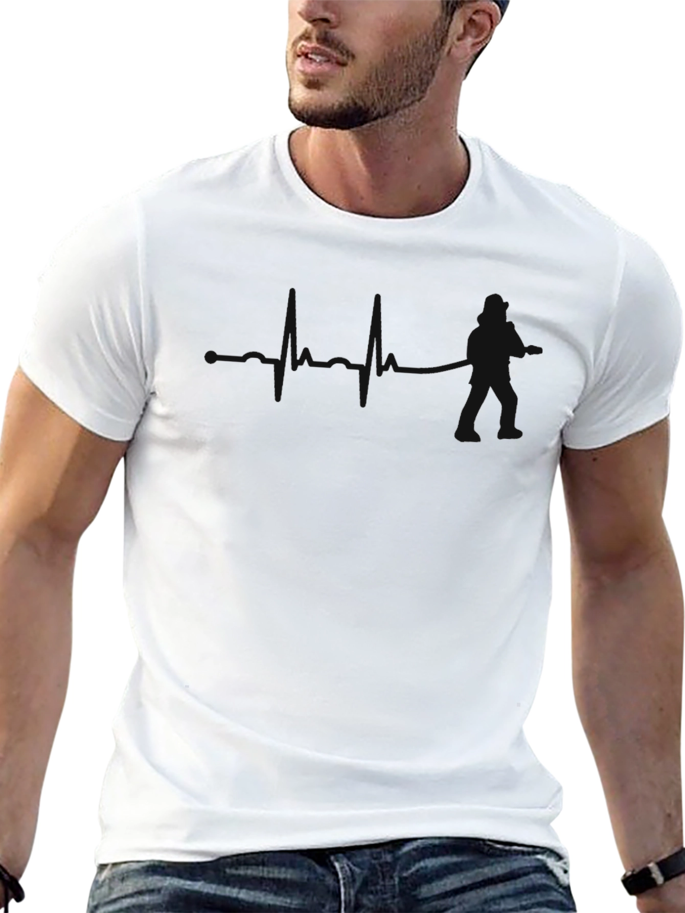 Mens Black Graphic T-Shirt
