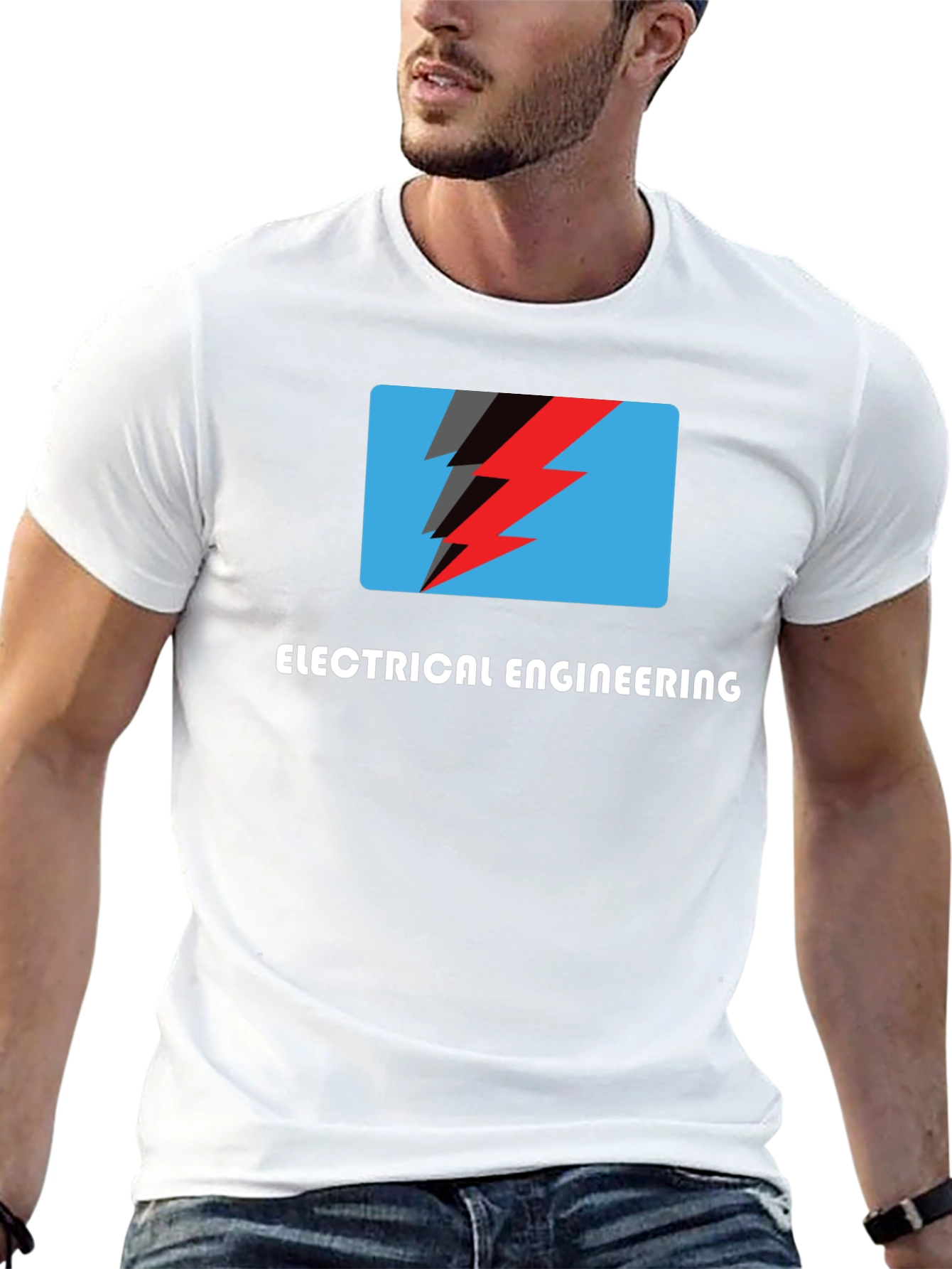Electrical Engineering Lightning Bolt Graphic Tee