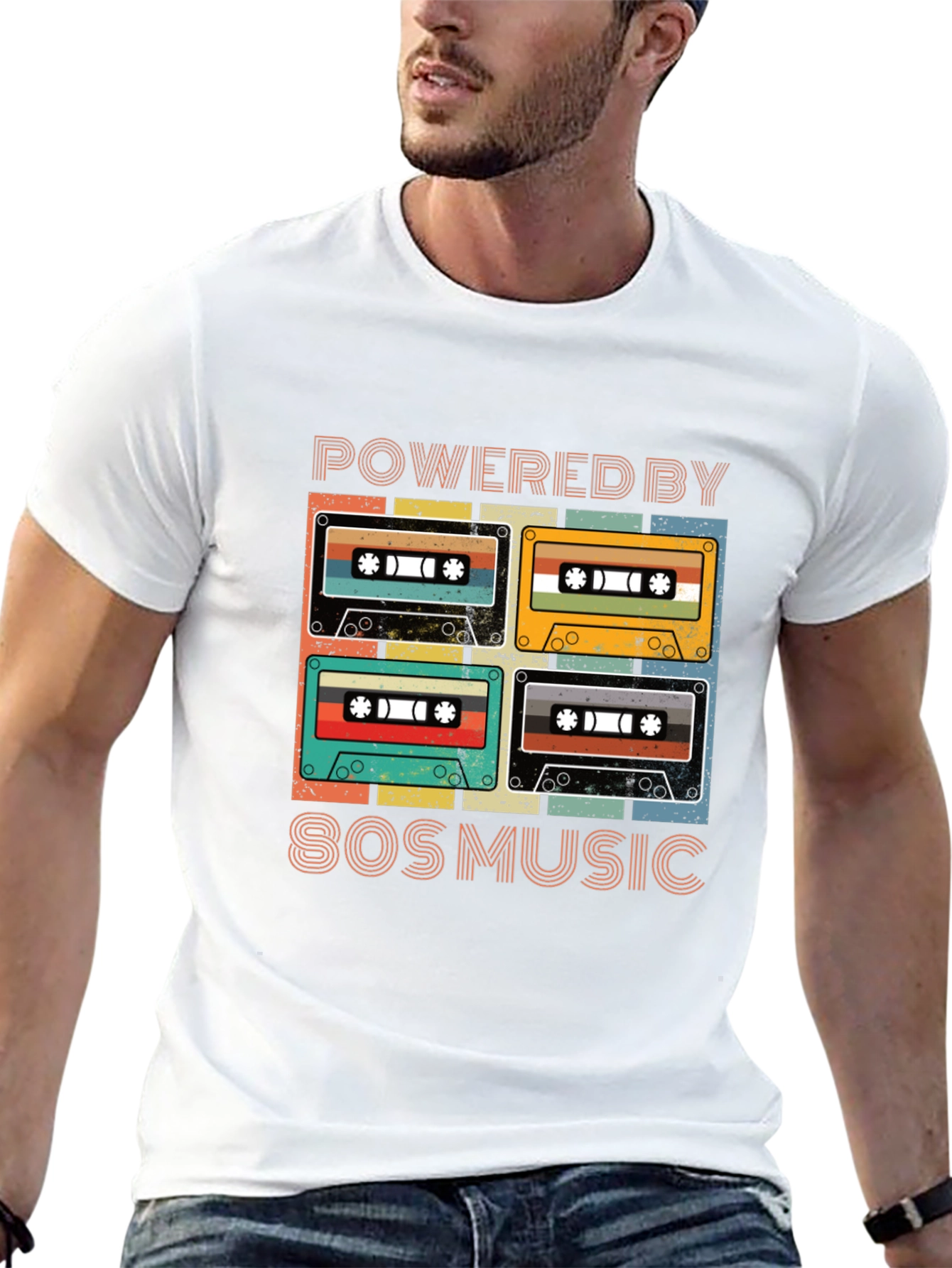 Retro 80s Music Cassette T-Shirt