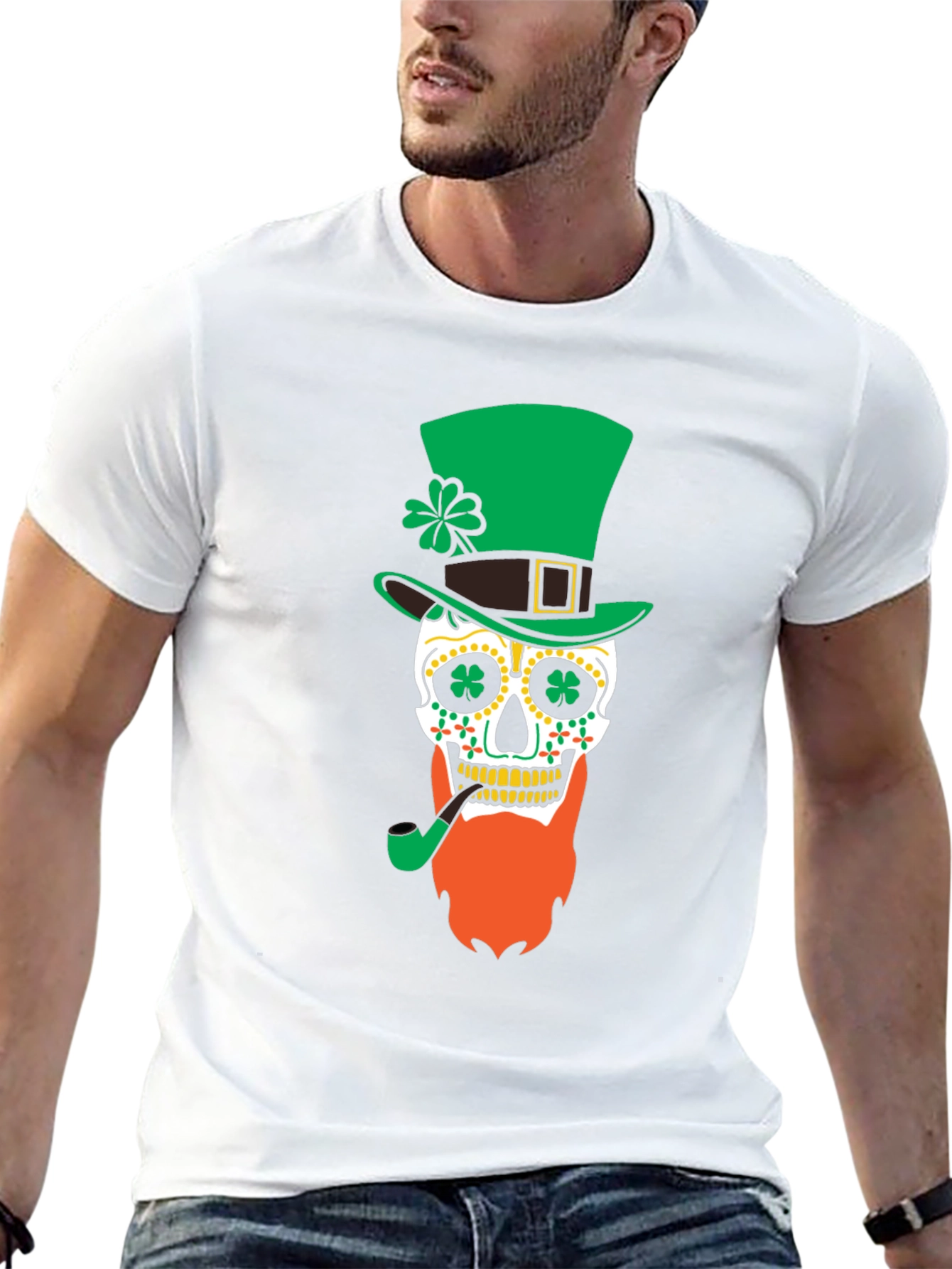 St. Patricks Day Skull T-Shirt