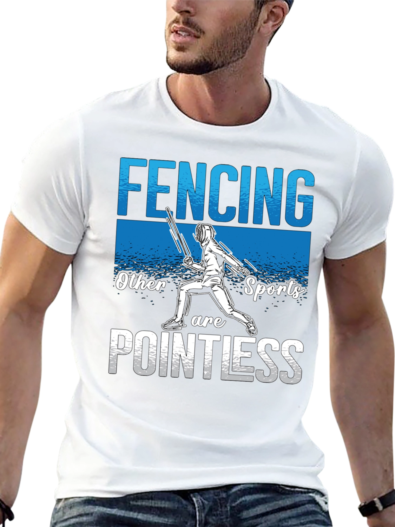 Fencing Pointless T-Shirt - Sporty Humor
