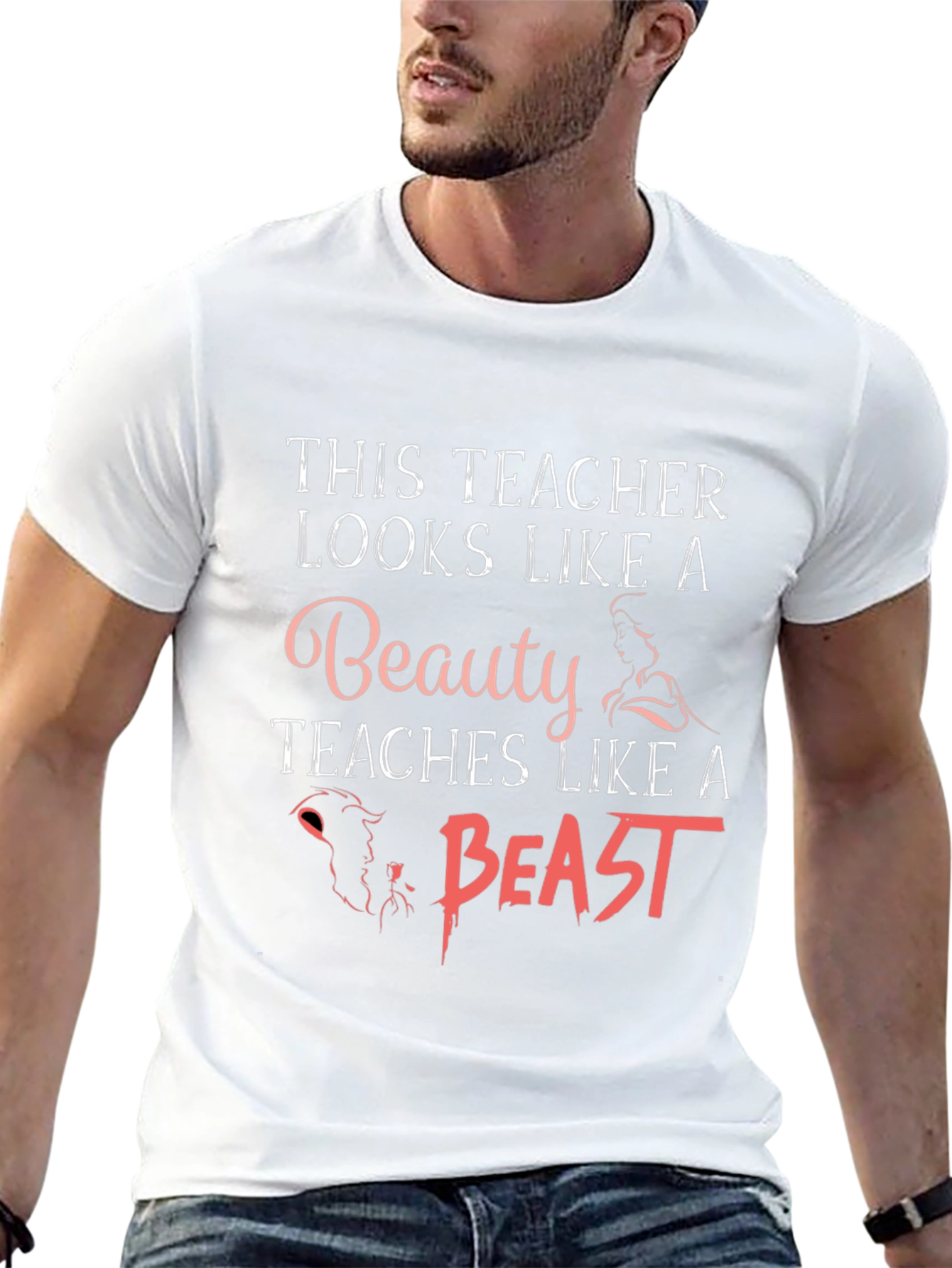 Beauty and the Beast Teacher T-Shirt