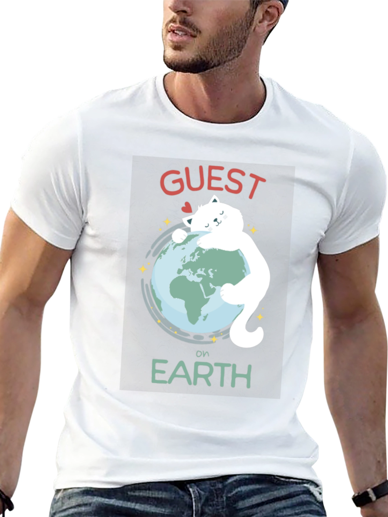 Guest on Earth Graphic Tee - Embrace Sustainability