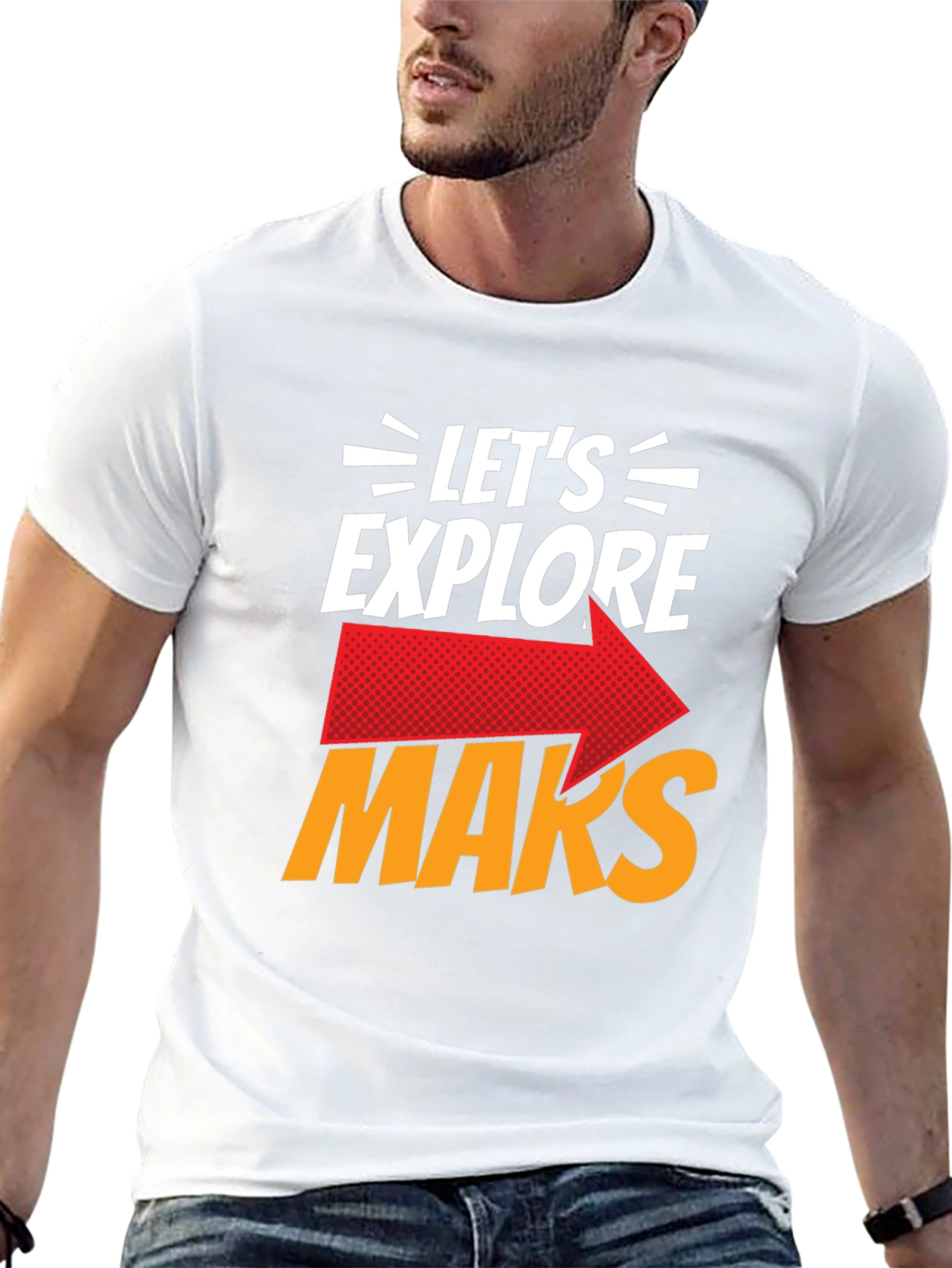 Lets Explore Mars Graphic T-Shirt