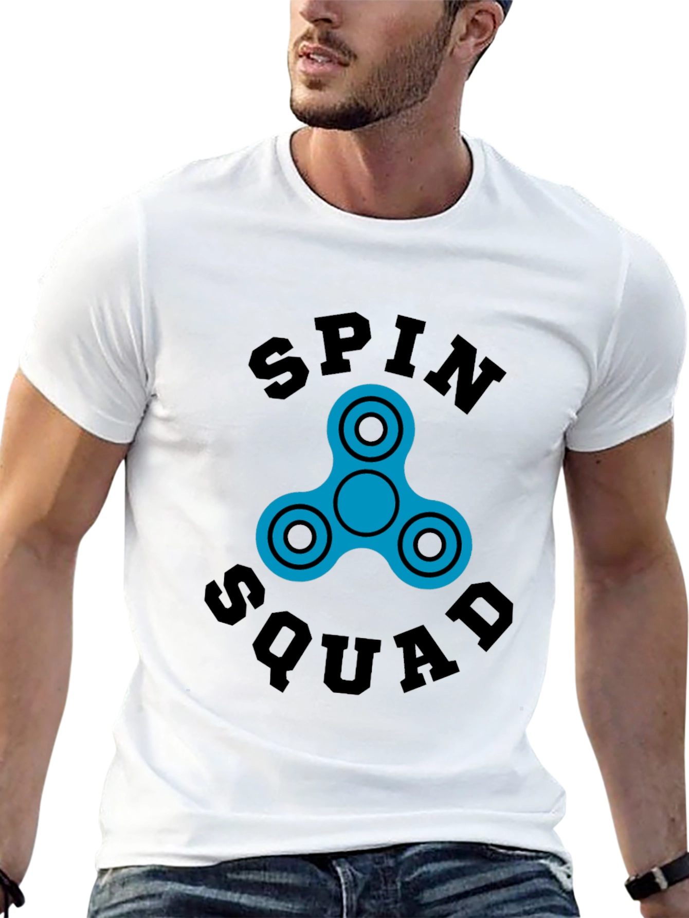 Spin Squad Graphic Tee - Fidget Spinner Design