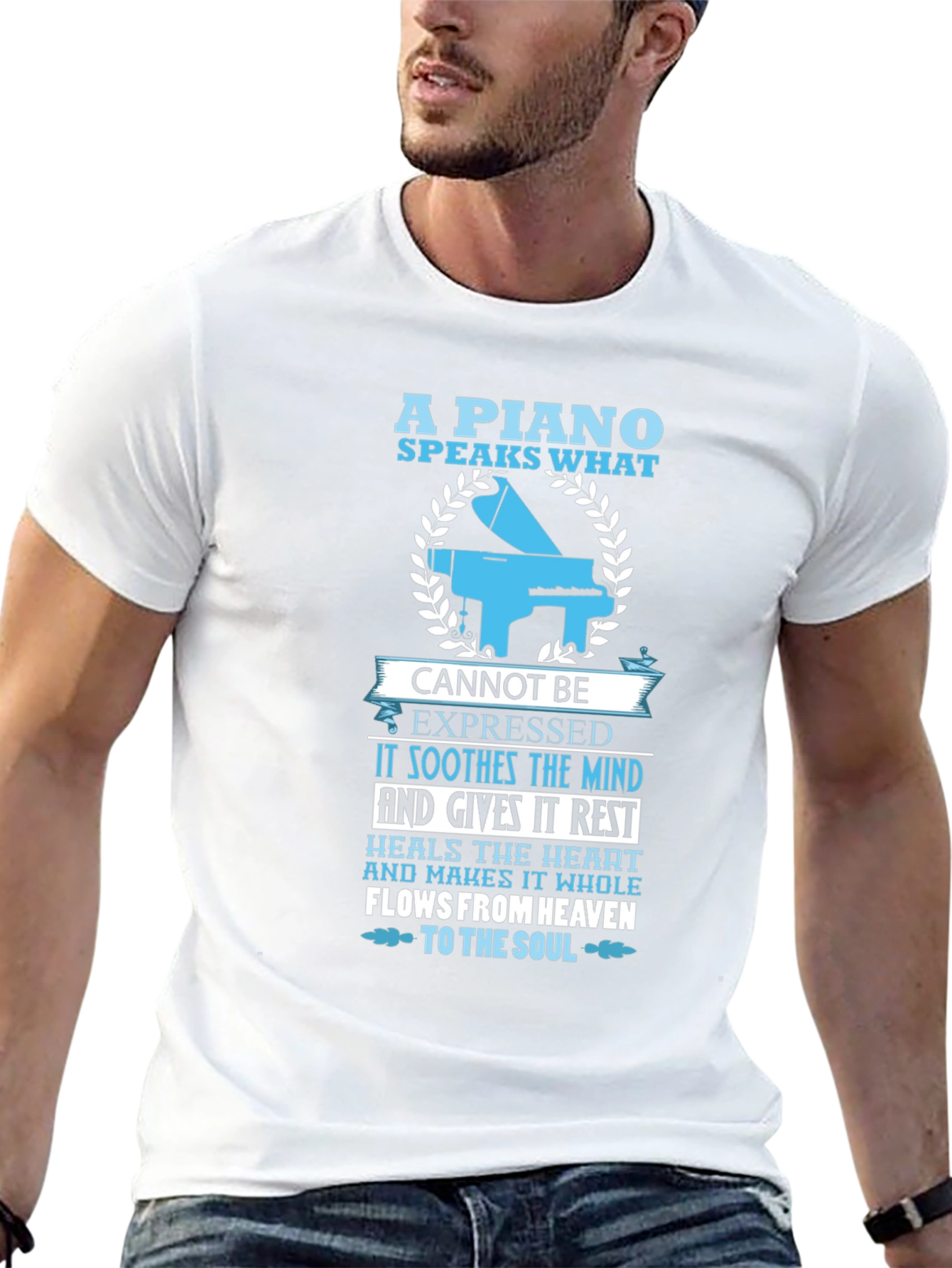 Piano Speaks T-Shirt - Music Lover Tee