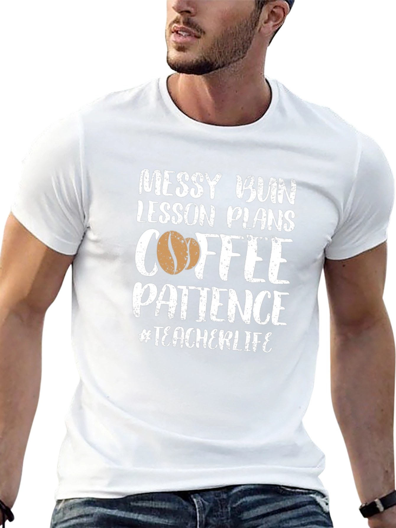 Messy Bun Teacher T-Shirt