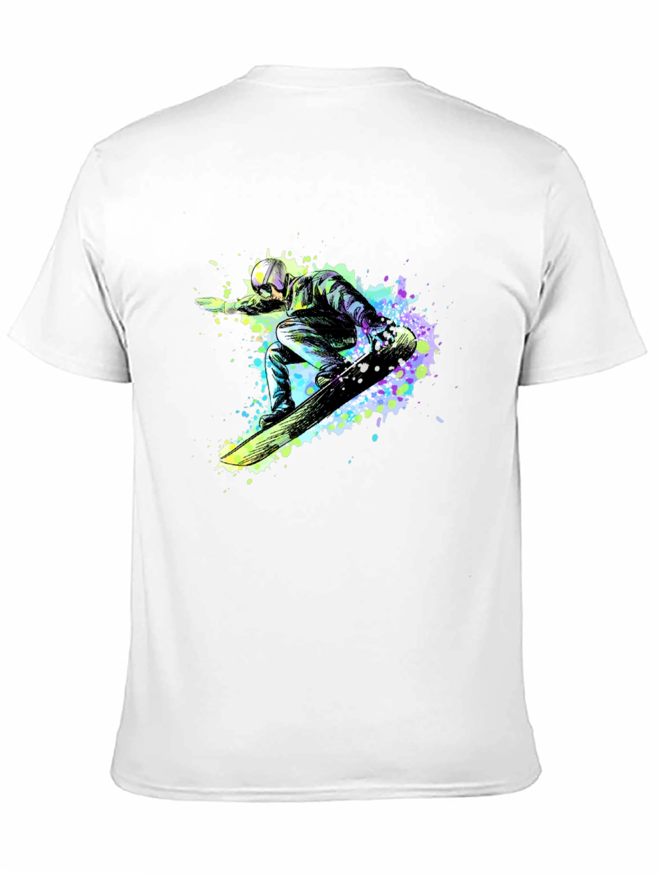 Snowboarder Graphic Black T-Shirt