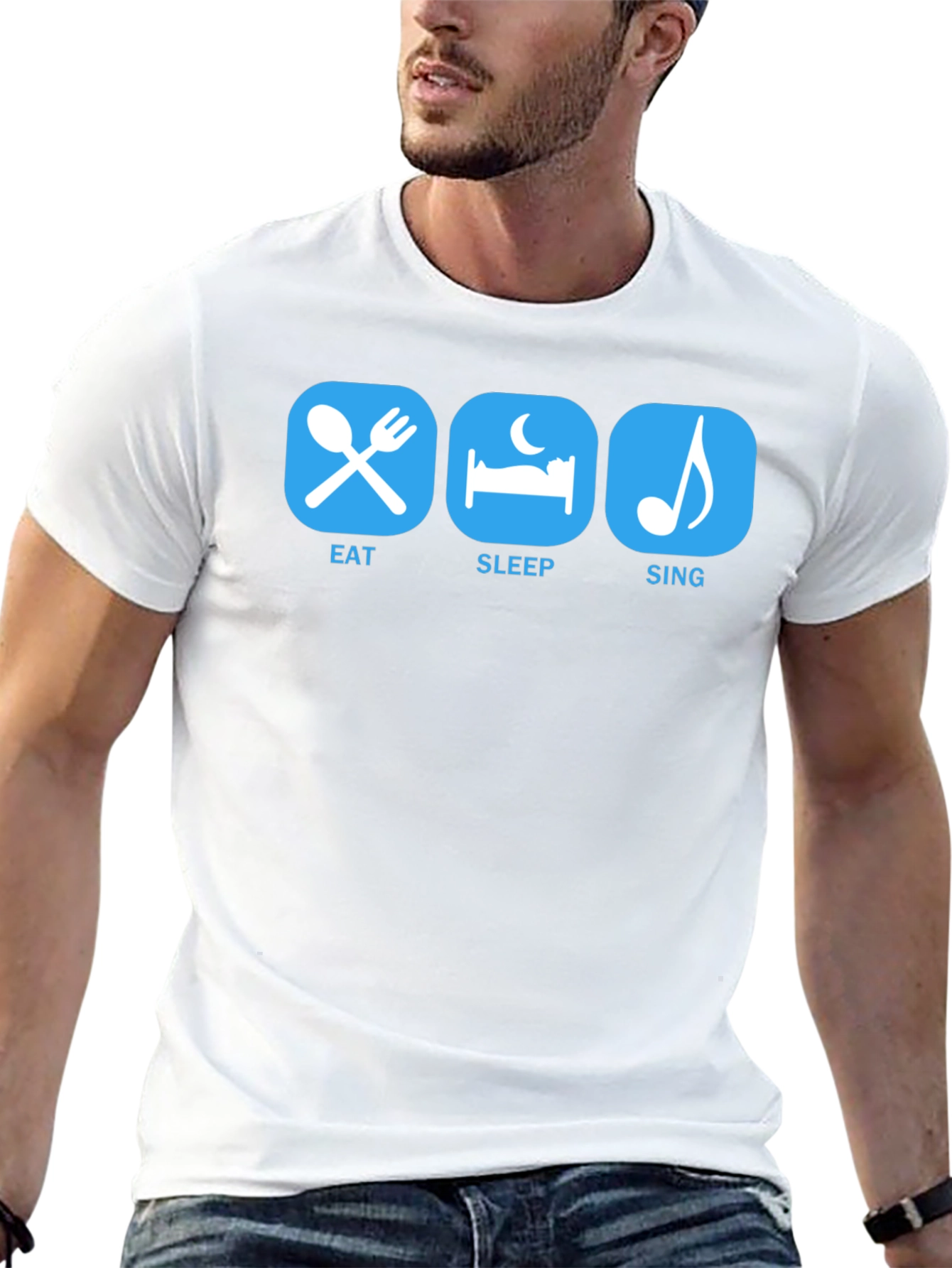 Eat Sleep Sing T-Shirt - Musicians Life