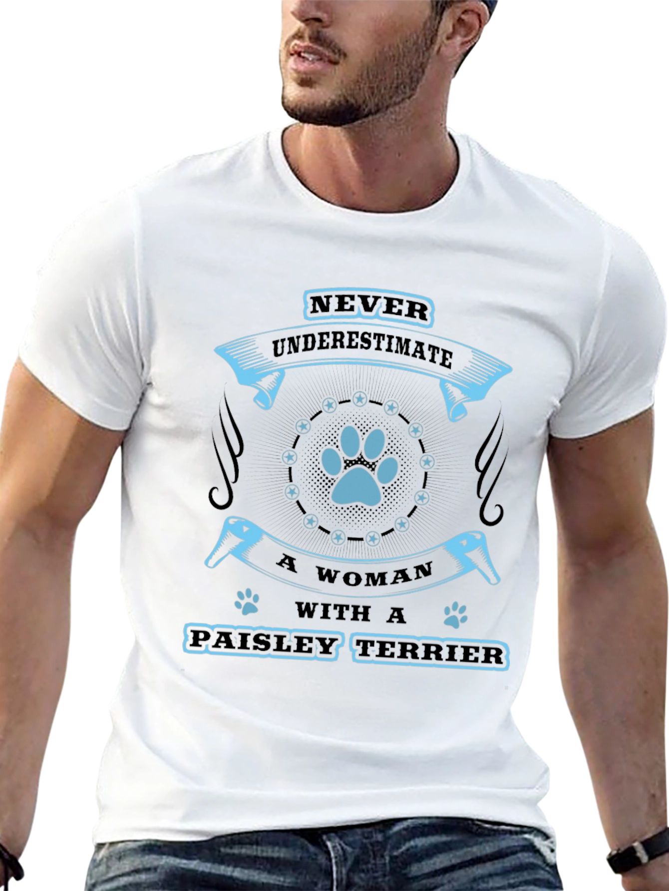 Paisley Terrier Womans T-Shirt