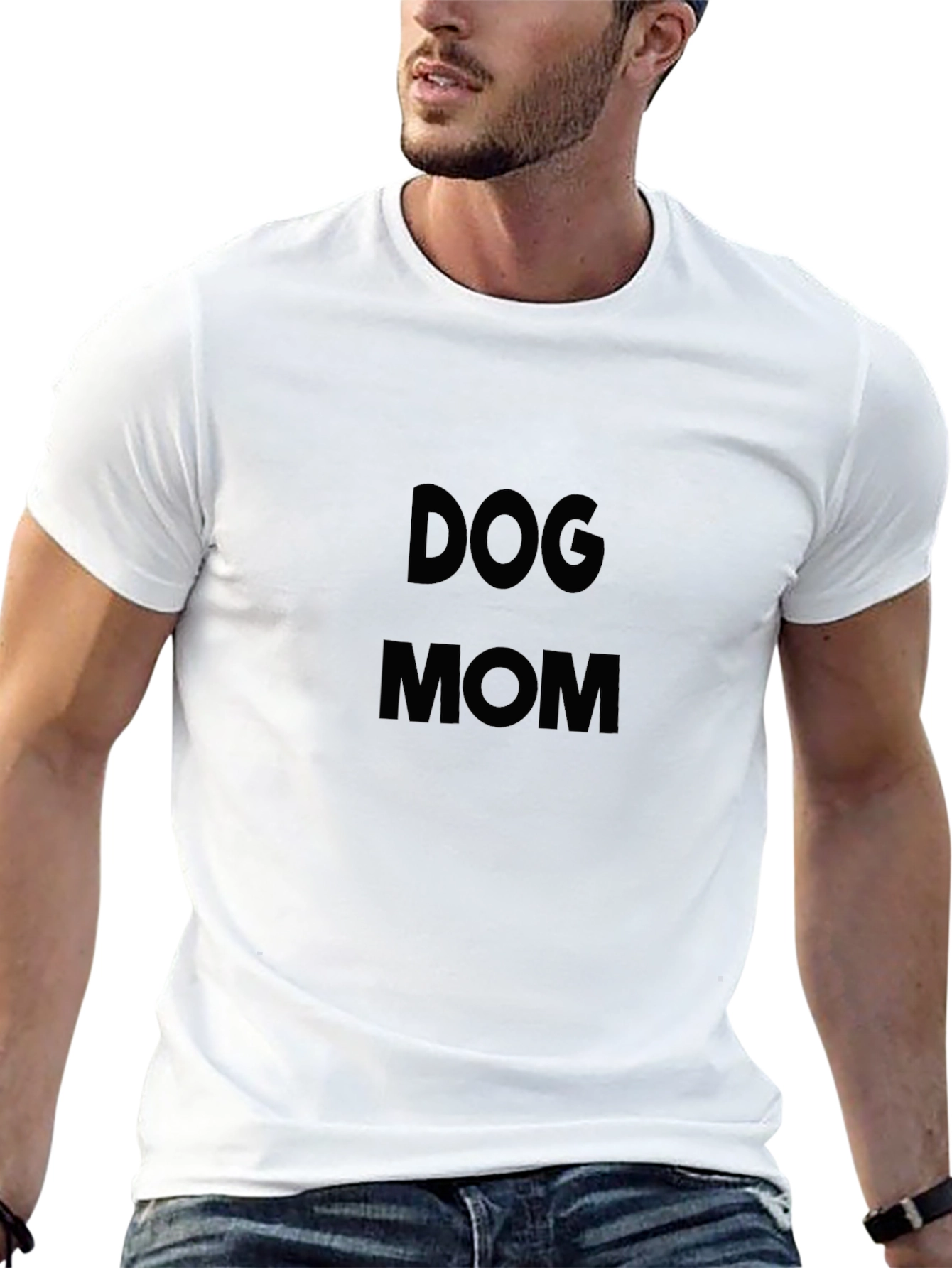 Dog Mom Black Graphic Tee