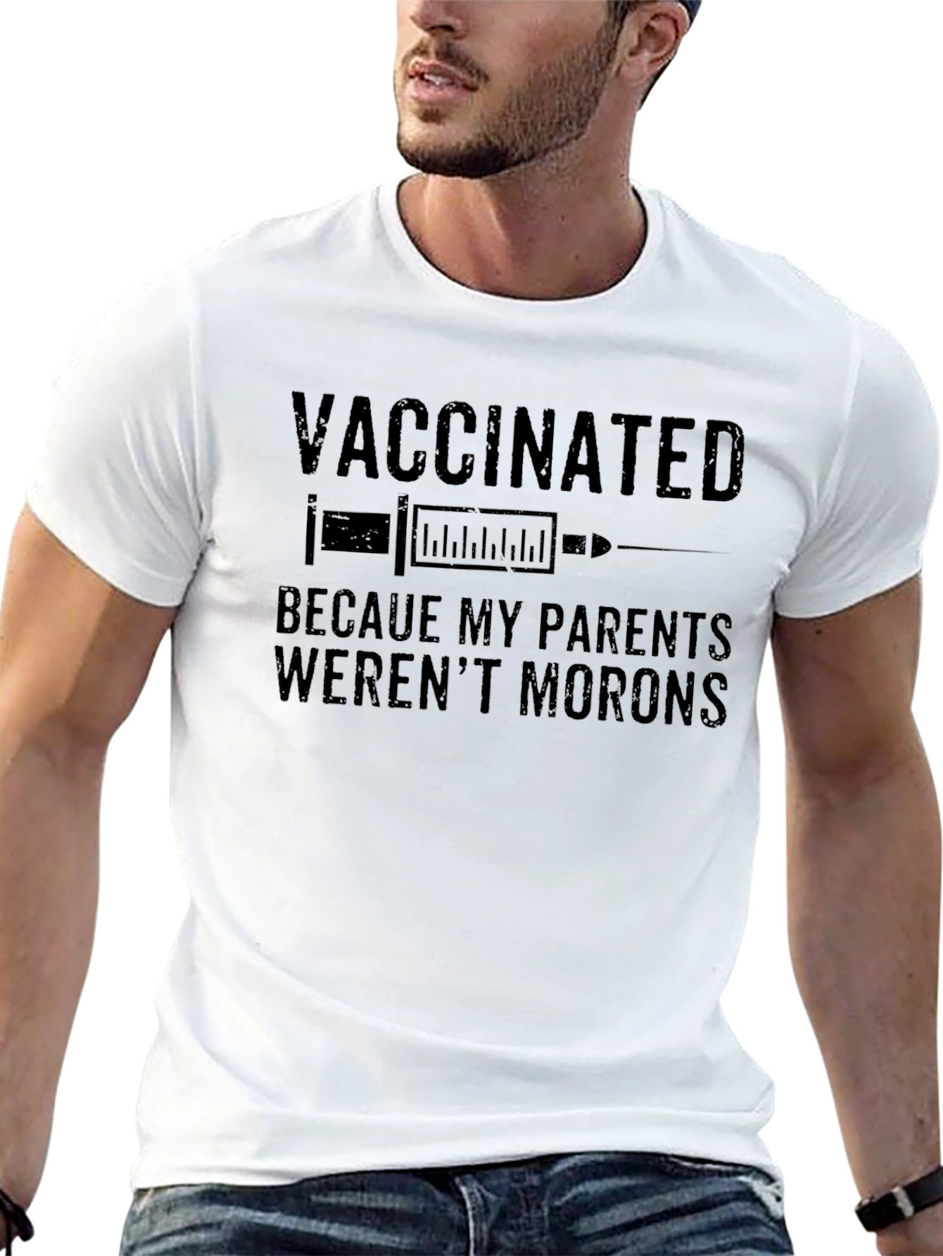 Vaccinated Adult T-Shirt: Smart Parents Design
