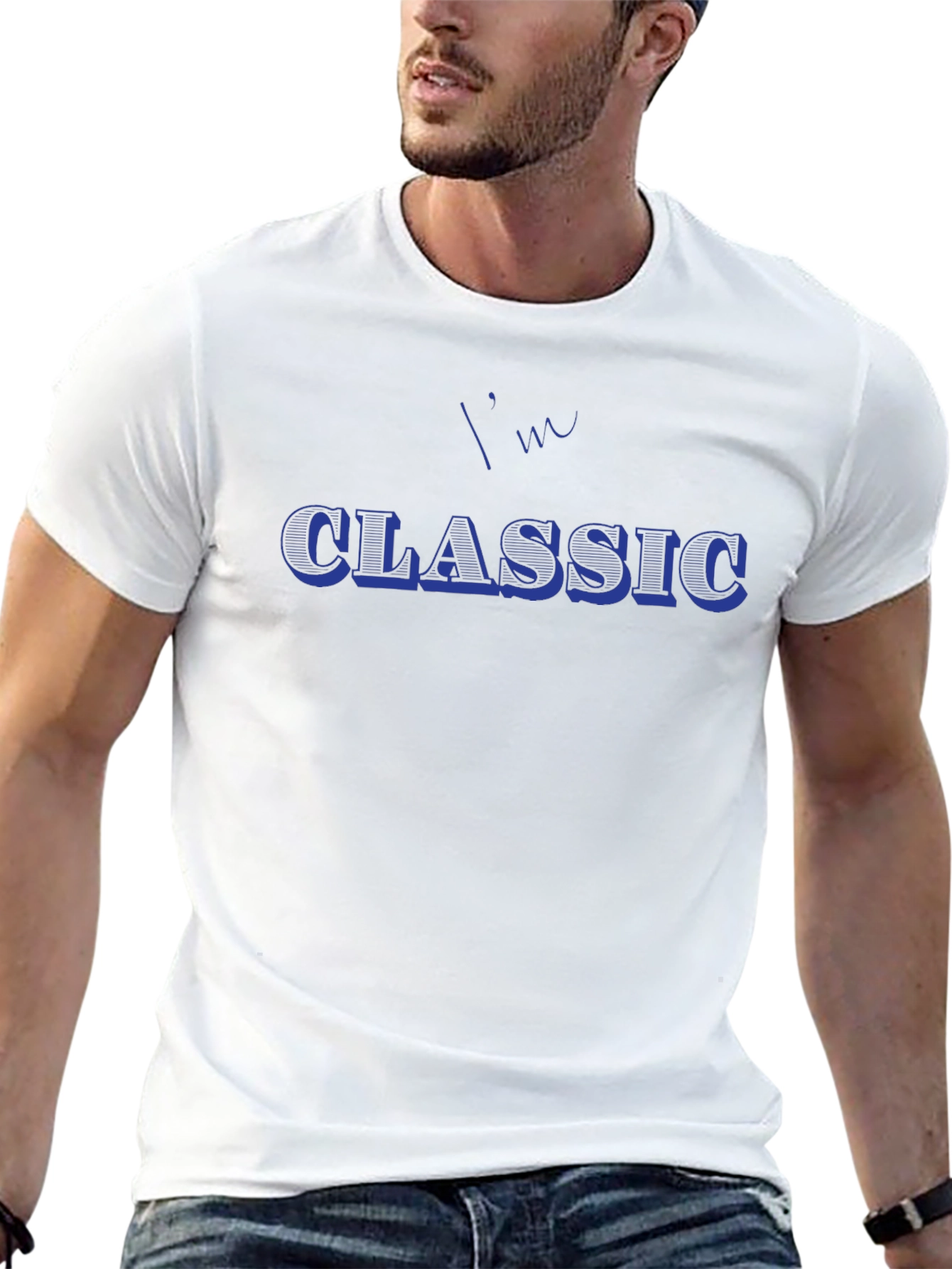 Mens Black Im Classic Graphic Tee