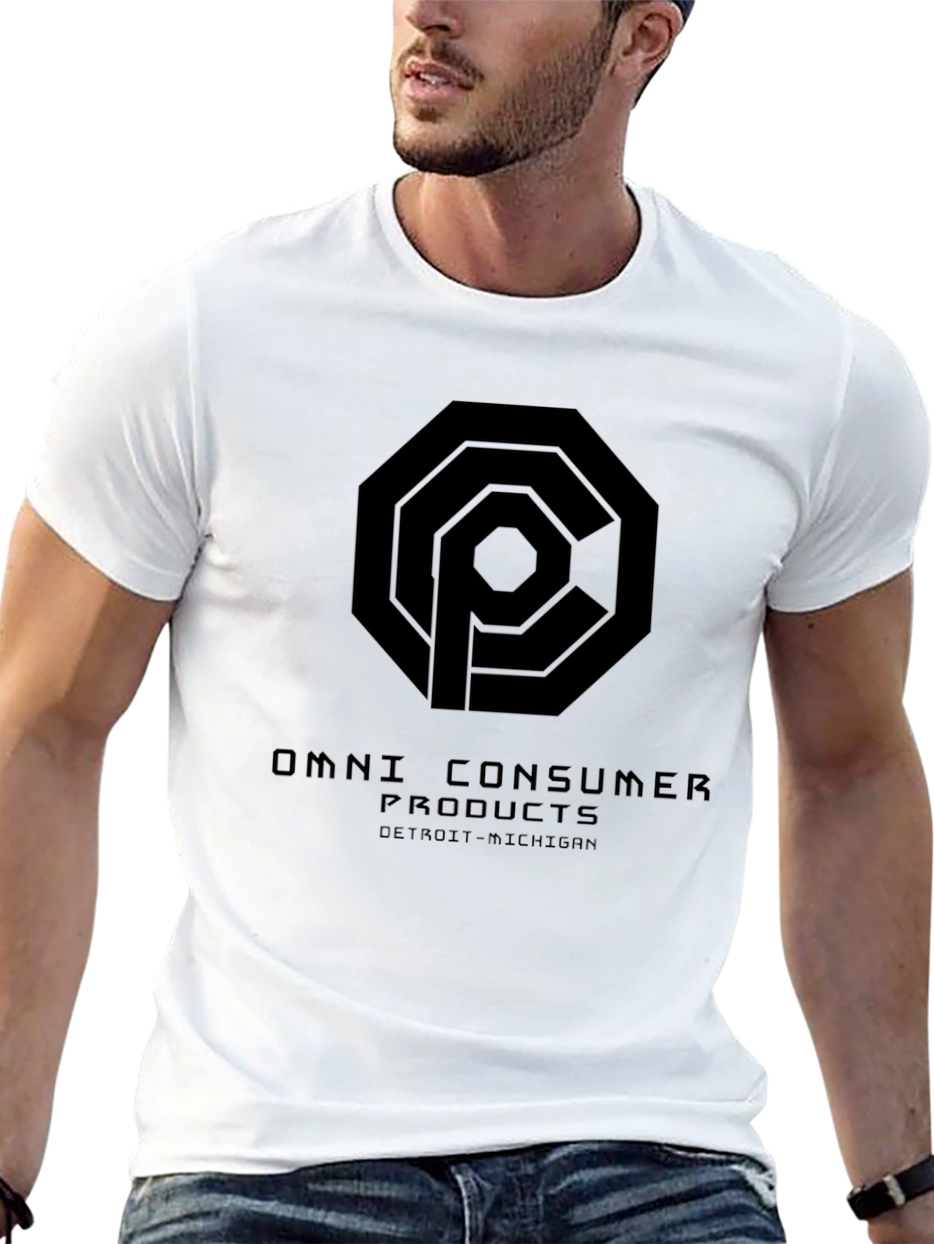 Omni Consumer Products Black T-Shirt