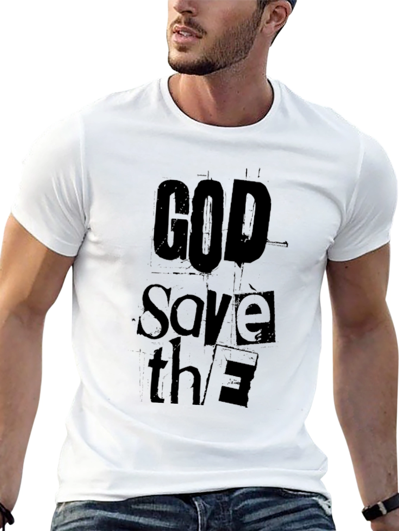 God Save the Earth Graphic Tee - Black