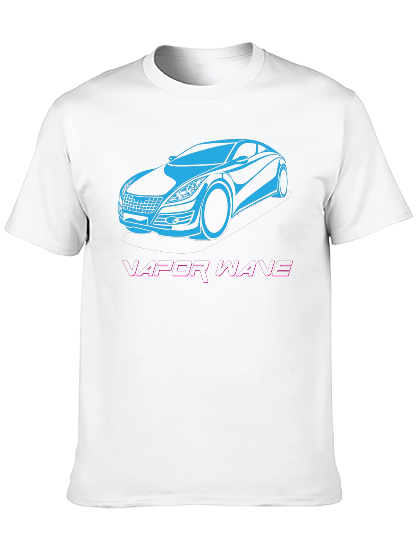 Vaporwave Car Graphic T-Shirt - Black