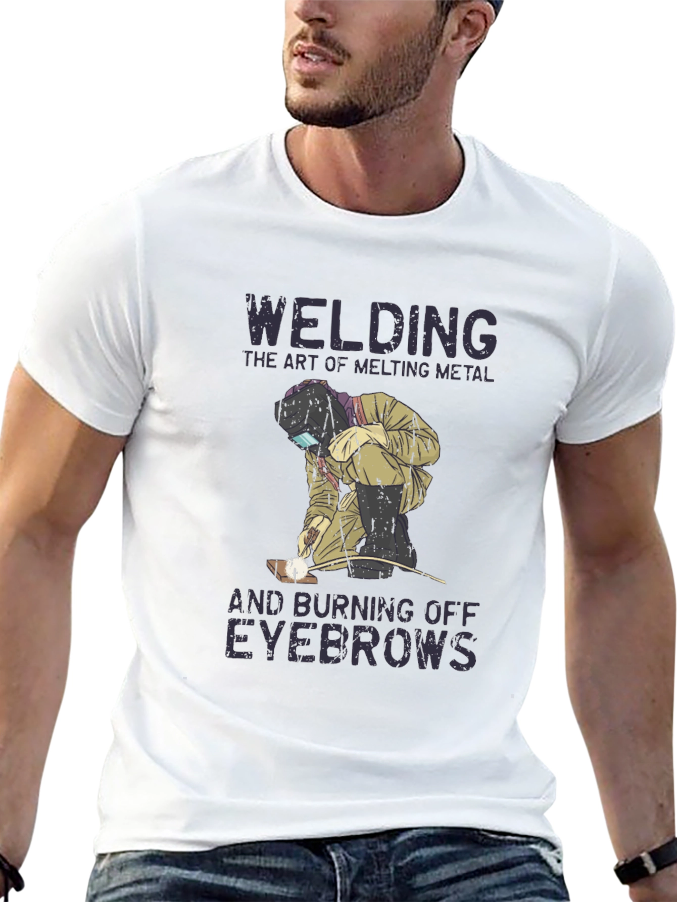 Welding Humor T-Shirt: Art of Melting Metal