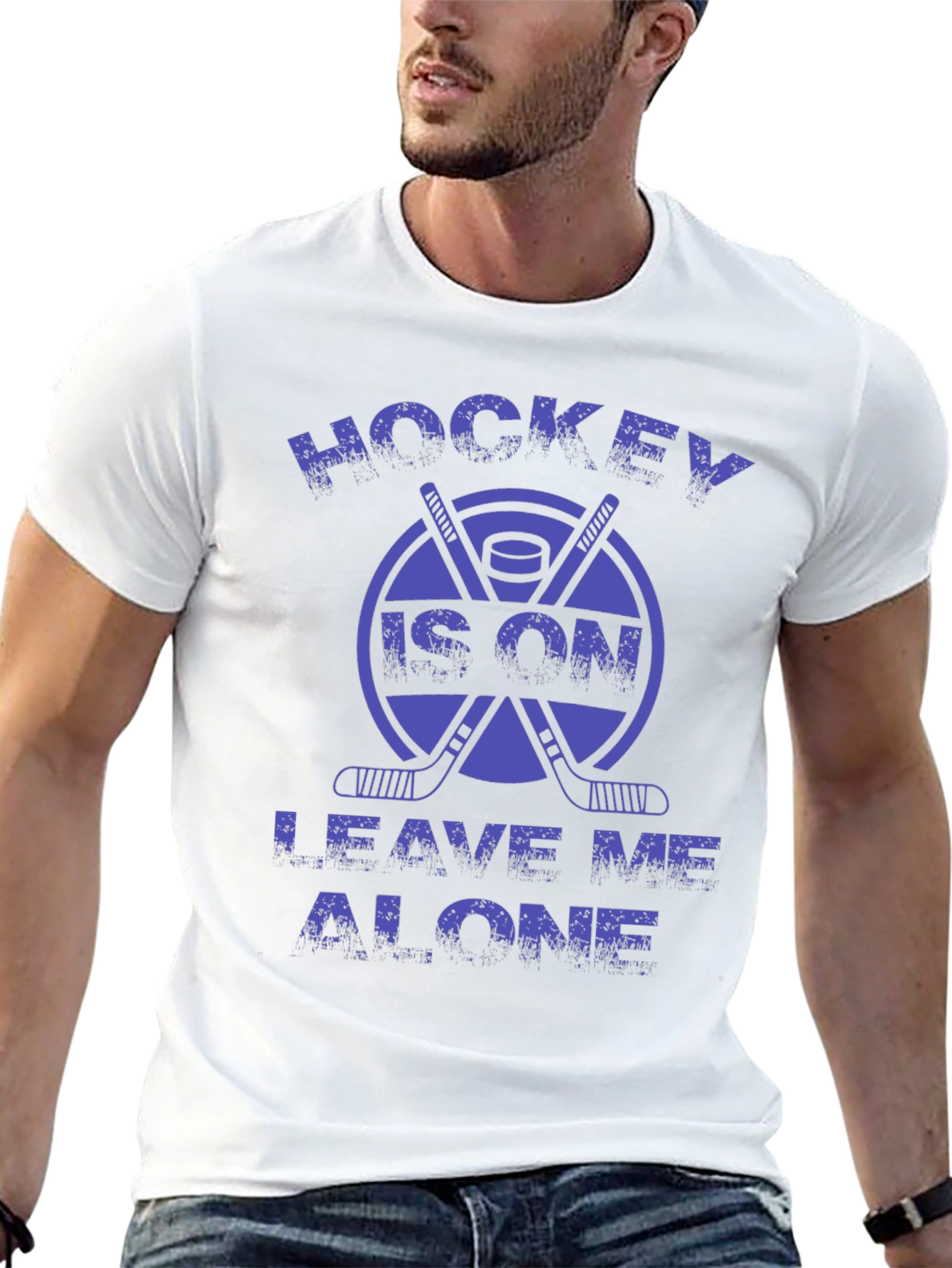 Hockey Is On T-Shirt - Leave Me Alone