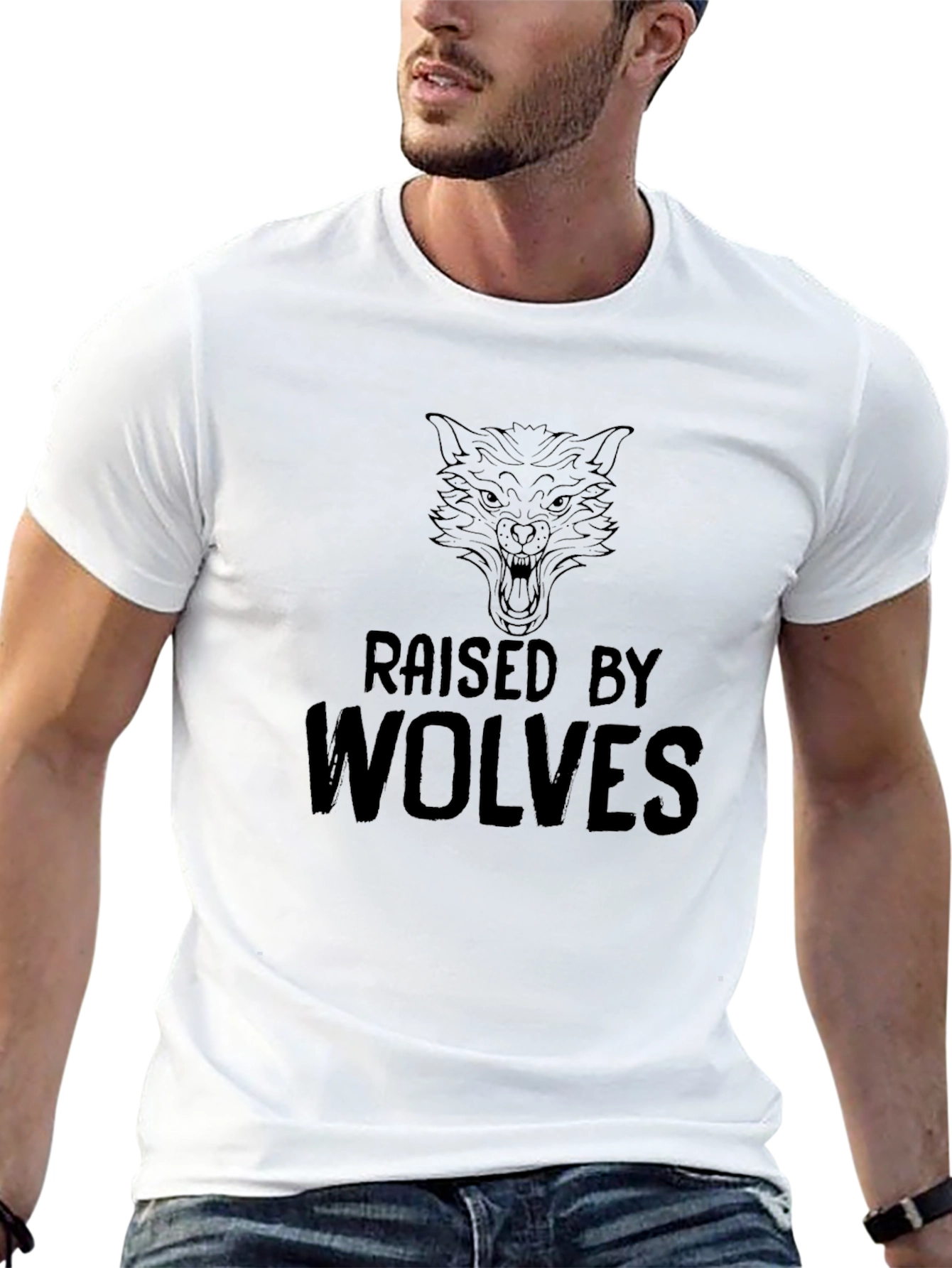 Raised by Wolves Graphic Tee - Mens Black T-Shirt